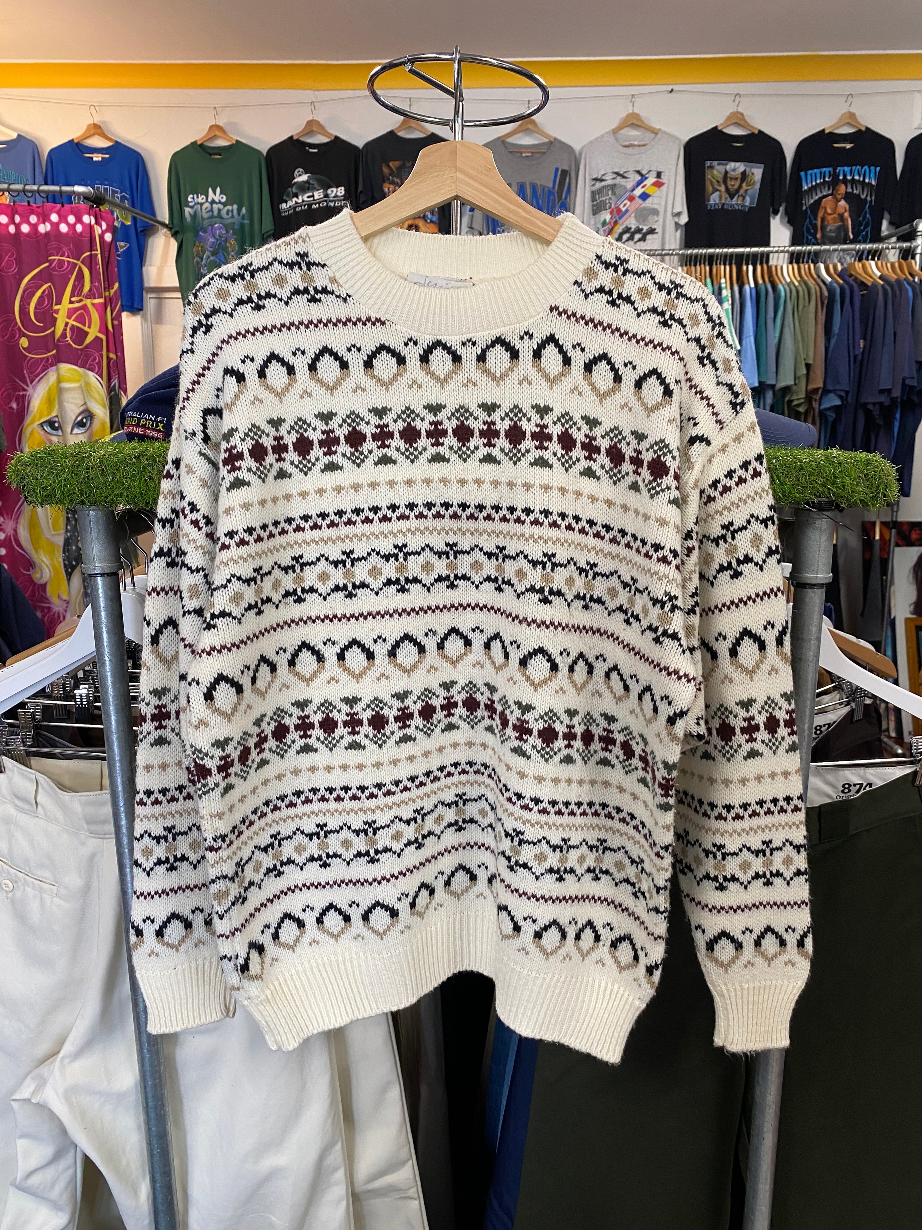 [M] Vintage Jessica Patterned Knit