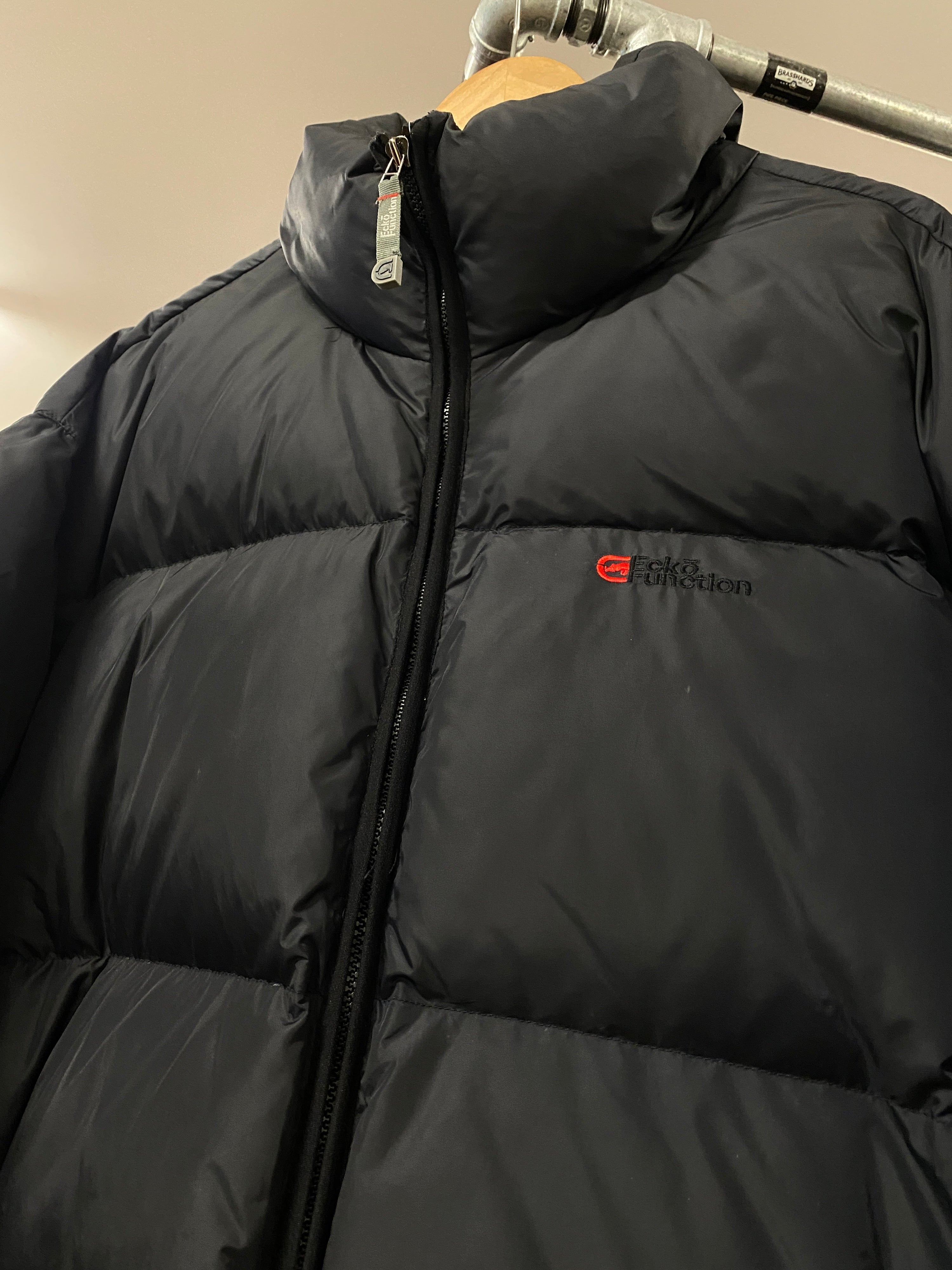 XL - 2000s Ecko Black Down/Feather Puffer Jacket