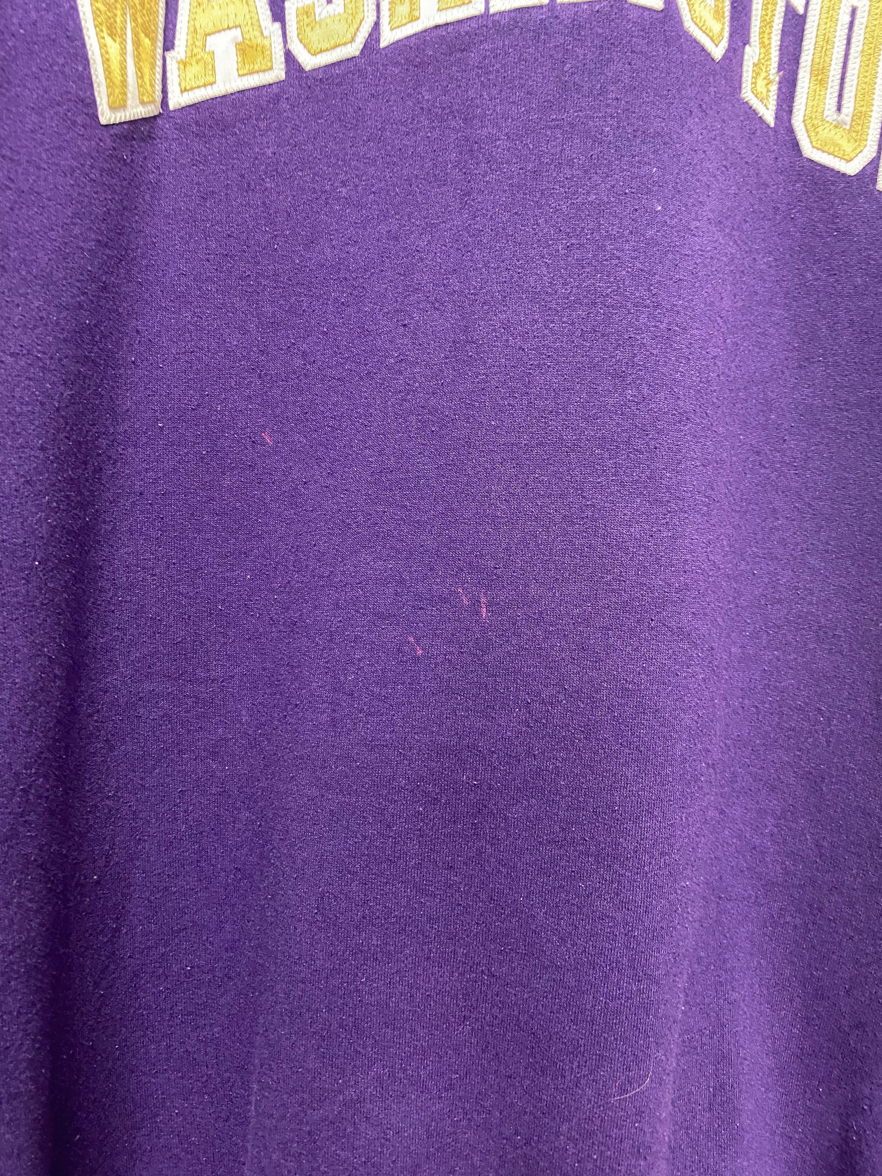 [XL] Washington Patched Spellout Purple Jumper