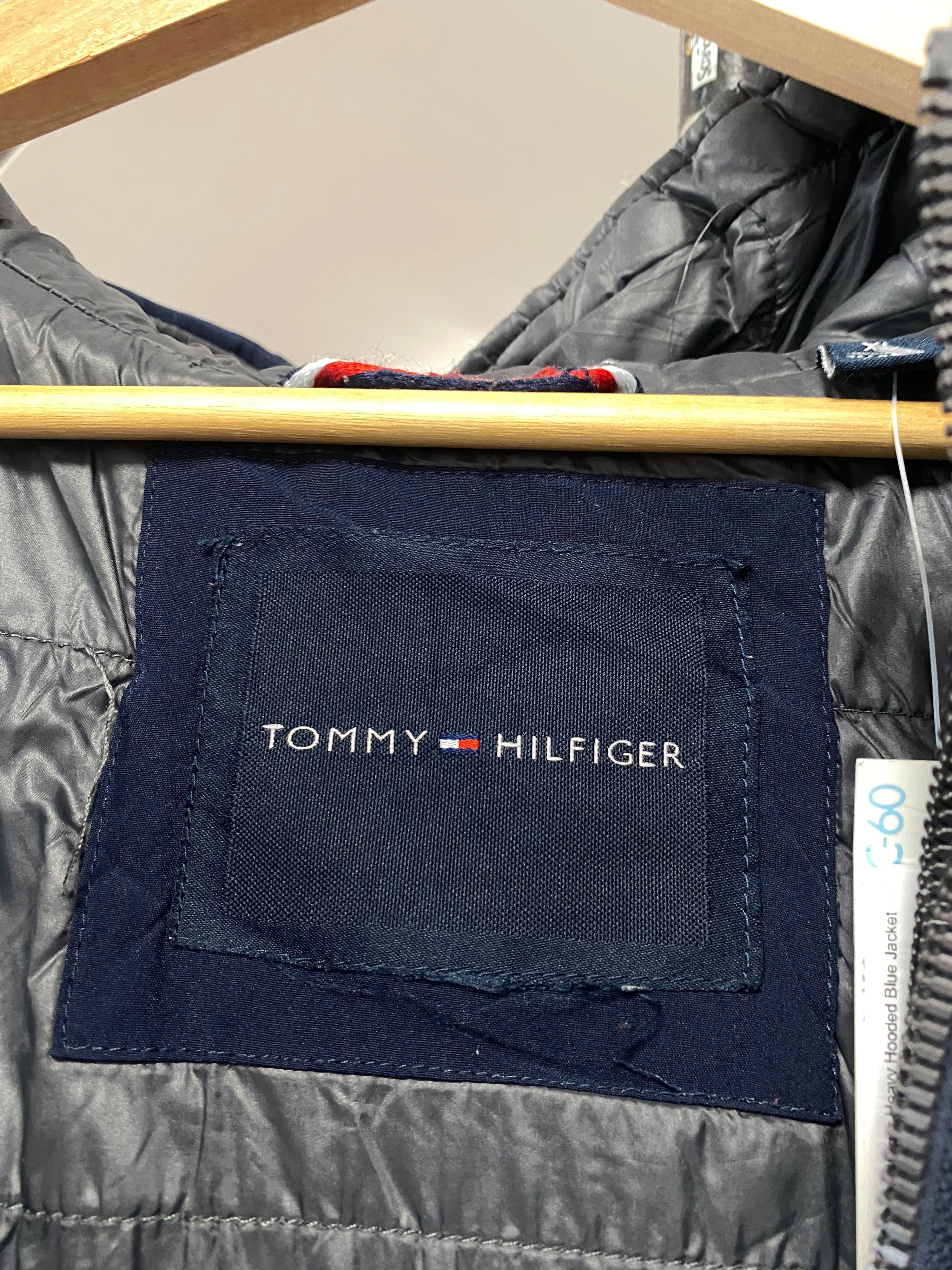 [XL] Tommy Hilfiger Heavy Hooded Blue Jacket