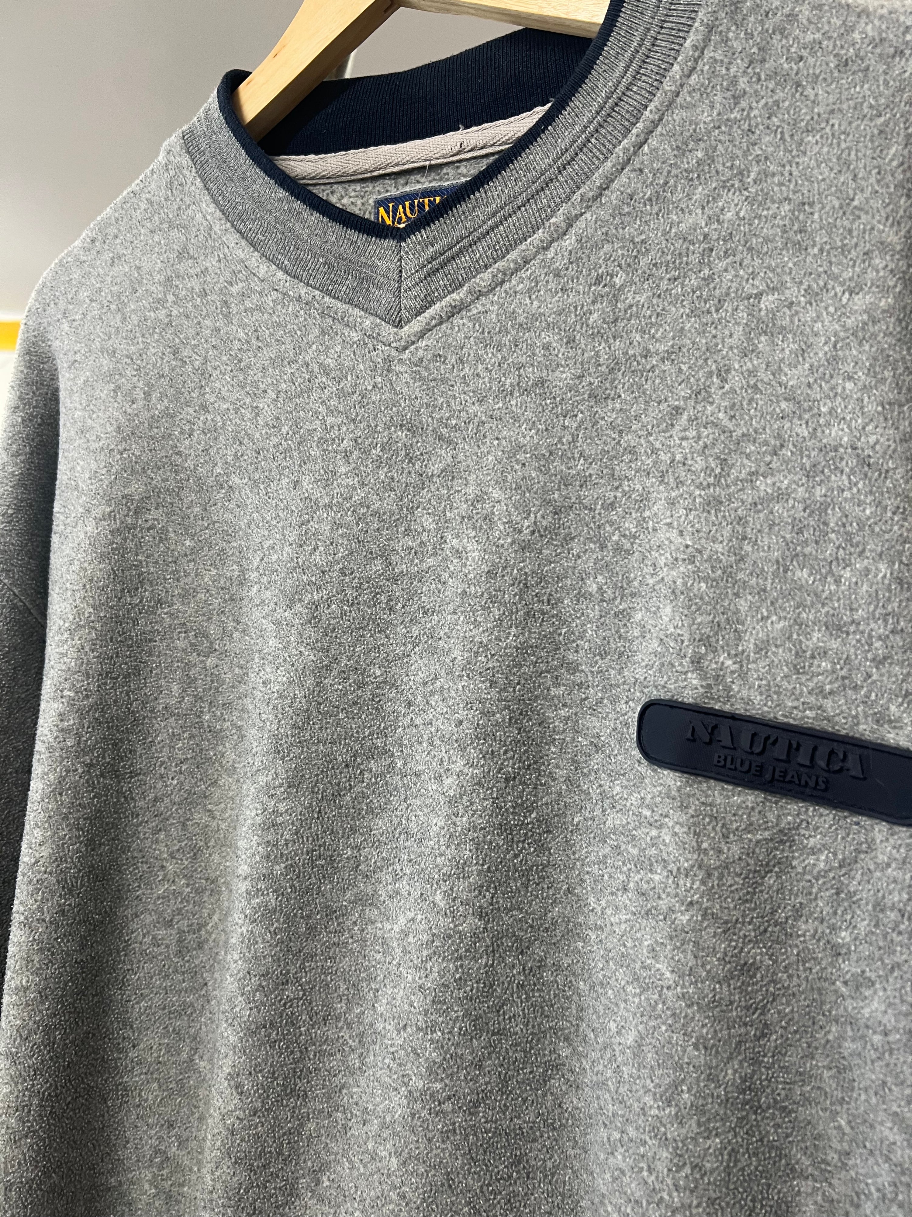 [XL] Nautica Marine Denim Co Grey Fleece