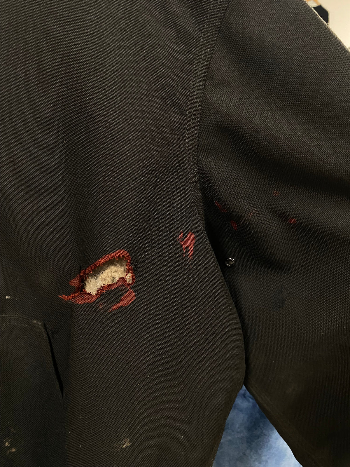 [L] Carhartt Thrashed Black Active Jacket