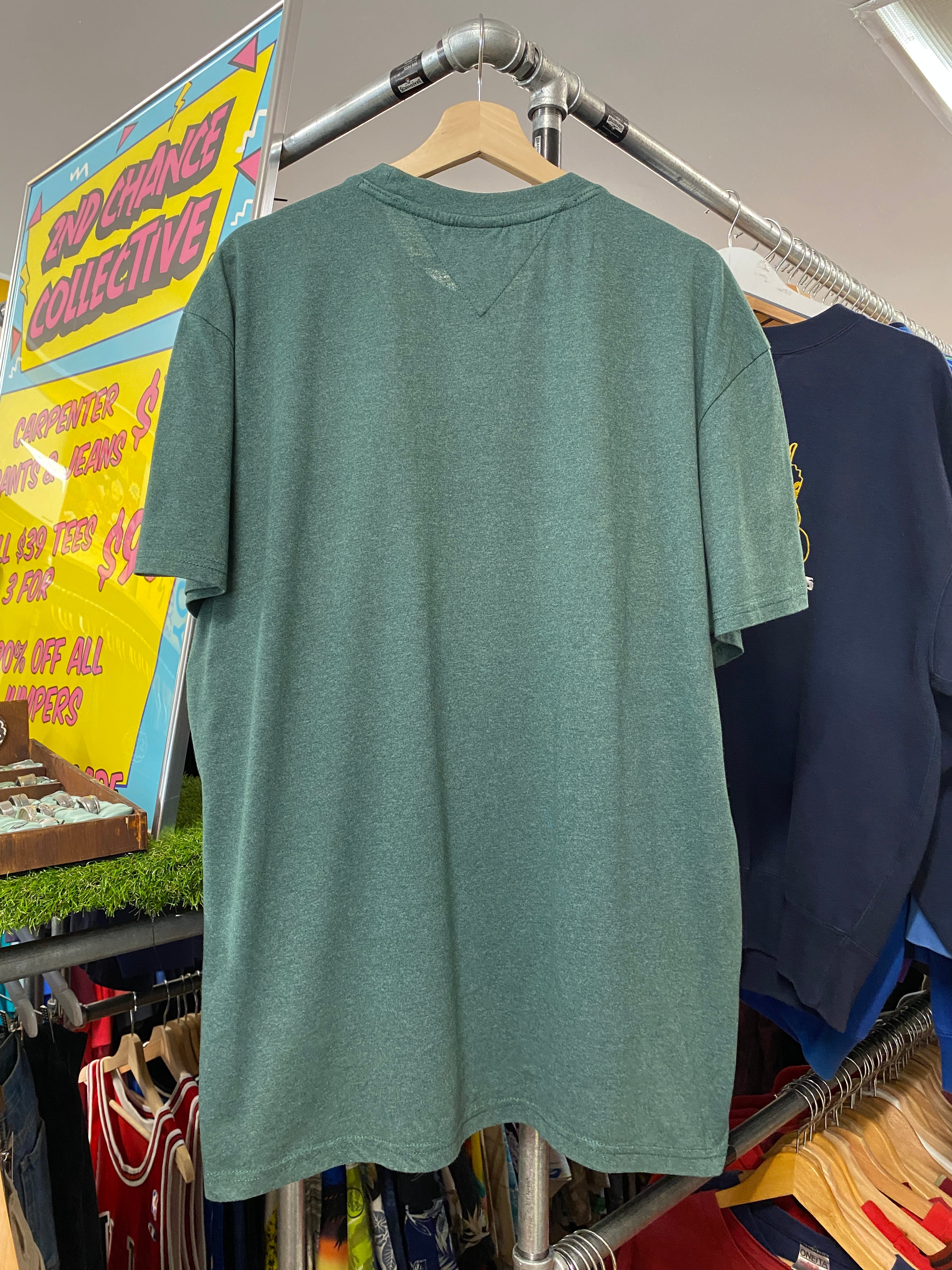 XL - Tommy Jeans Big Print Green Tee