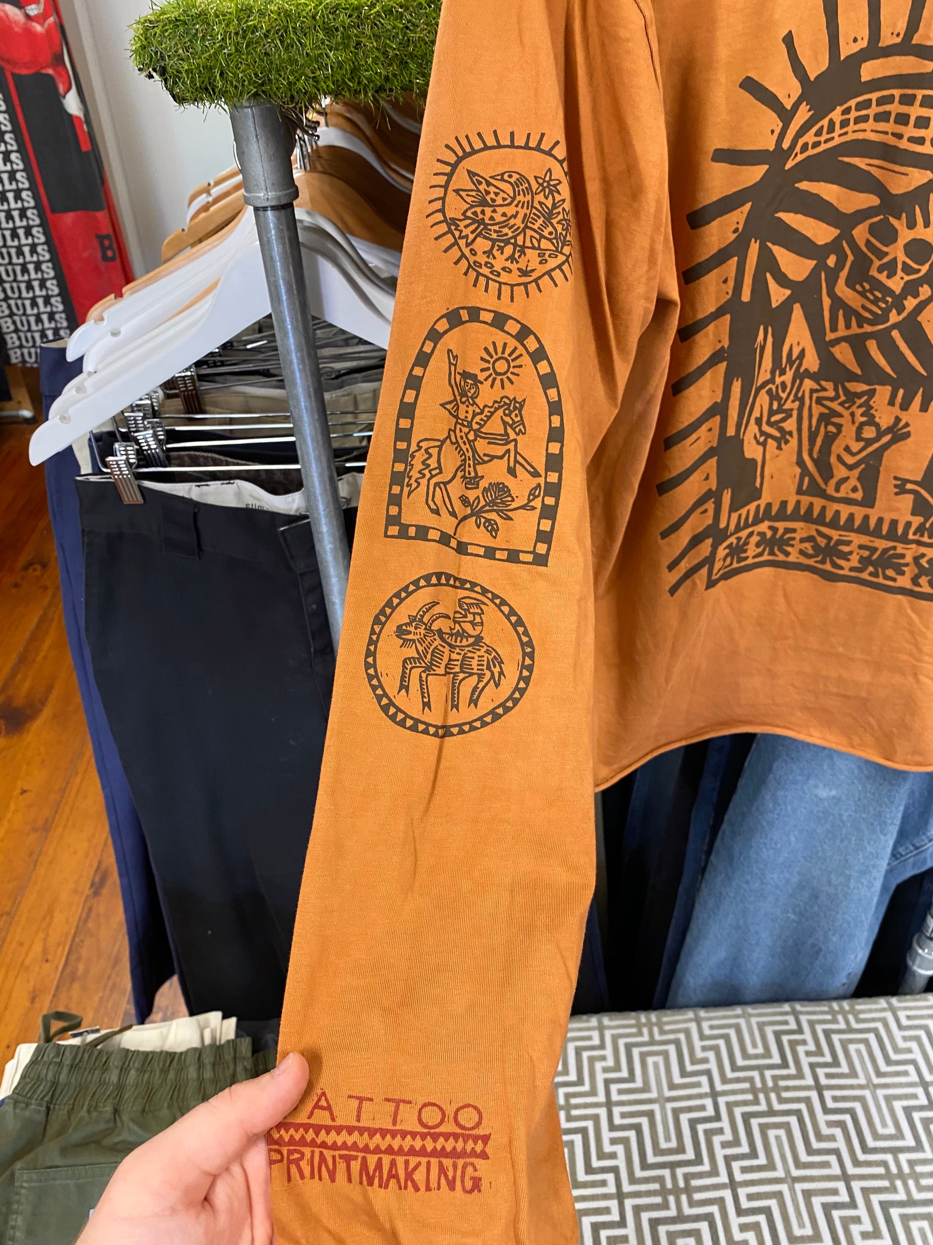 [XL] Kerri Wright Tattoo Long Sleeve Double Sided Tshirt