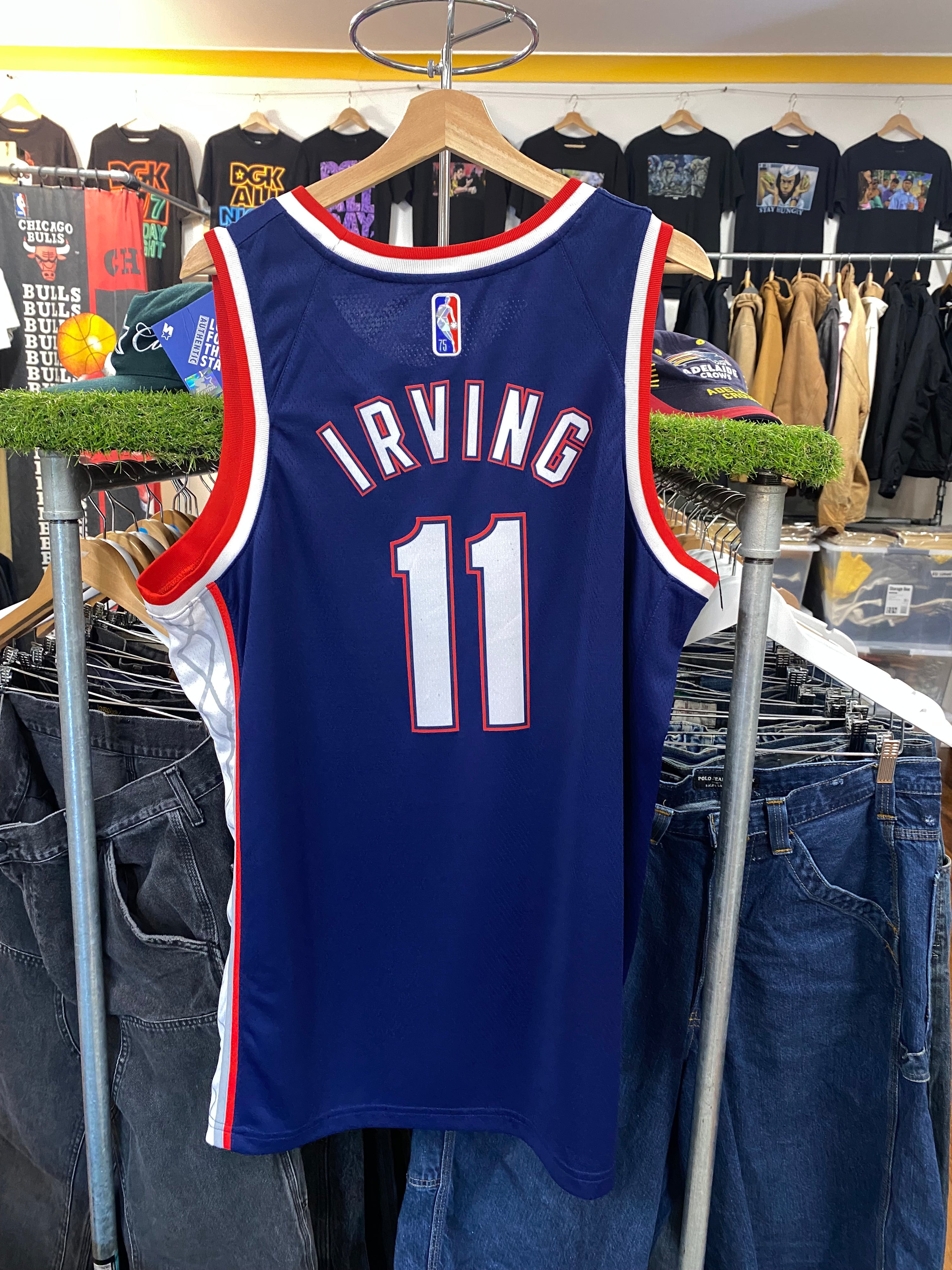 [XL] NY Nets #11 Irving 75th Anniversary City Edition Jersey