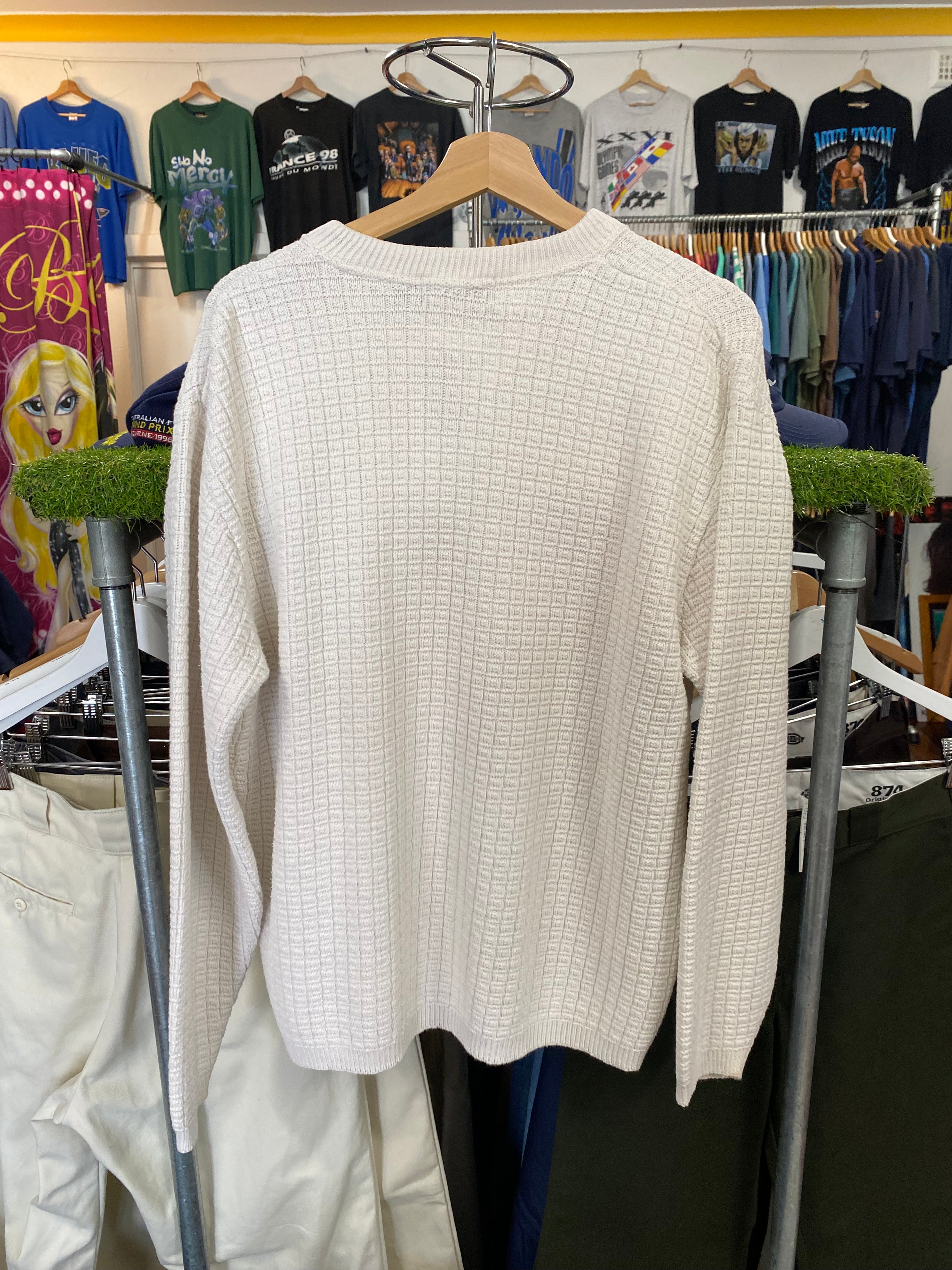 [XL] Vintage Studio Blass Cotton 3 Button Jumper