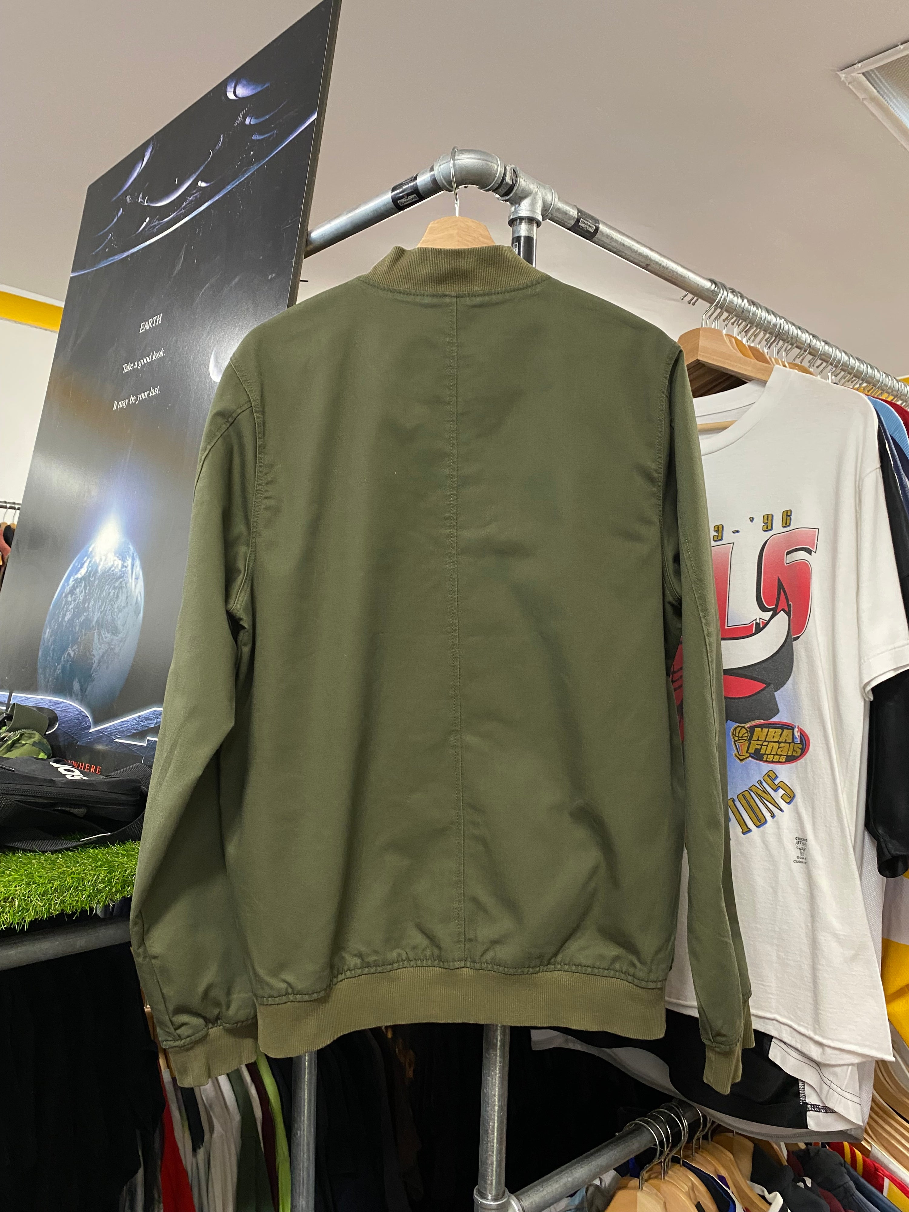 [L] Dickies Military Green Harrington Jacket