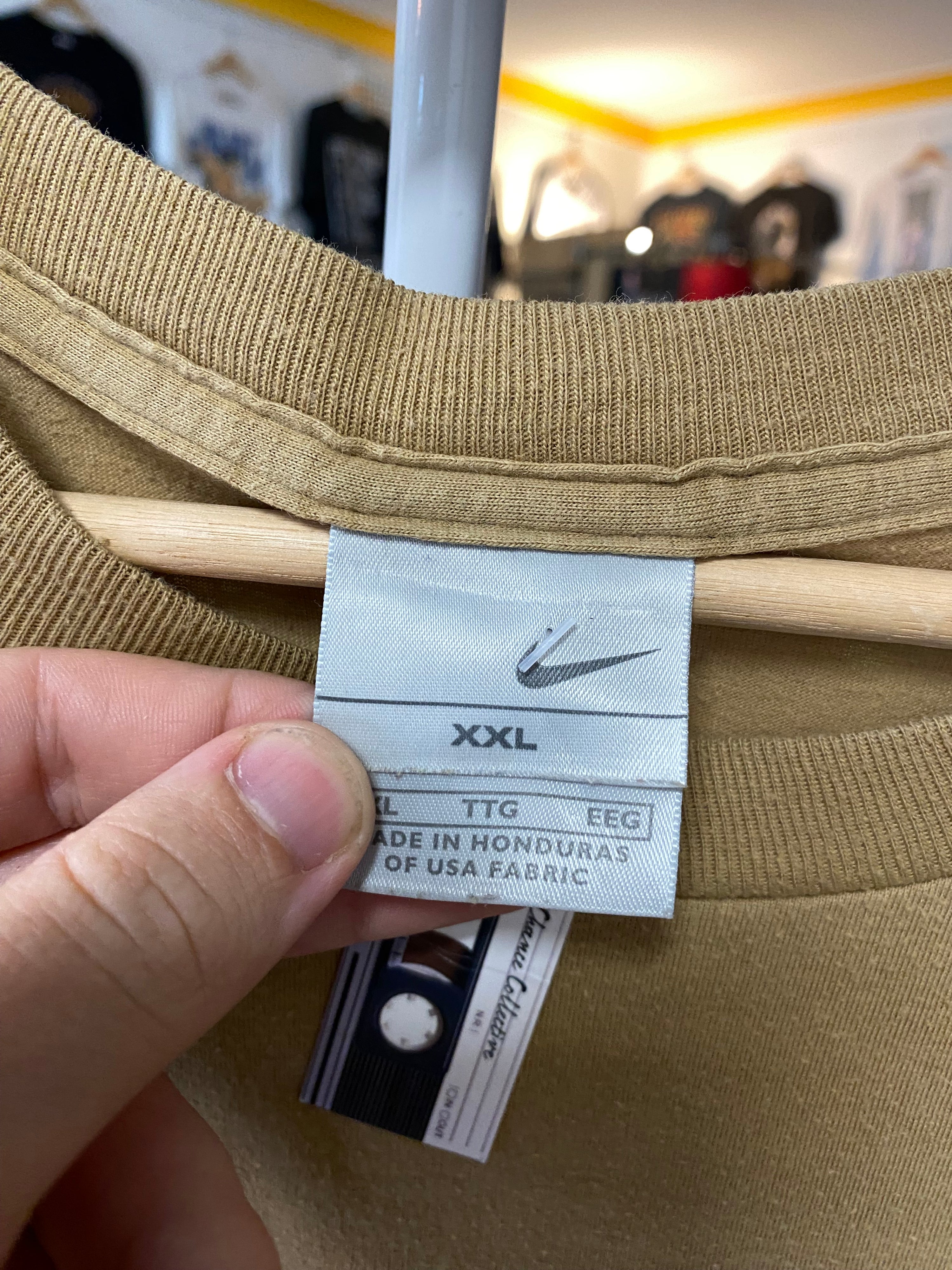 2XL - Vintage Nike Sports Since 1972 Khaiki Tee