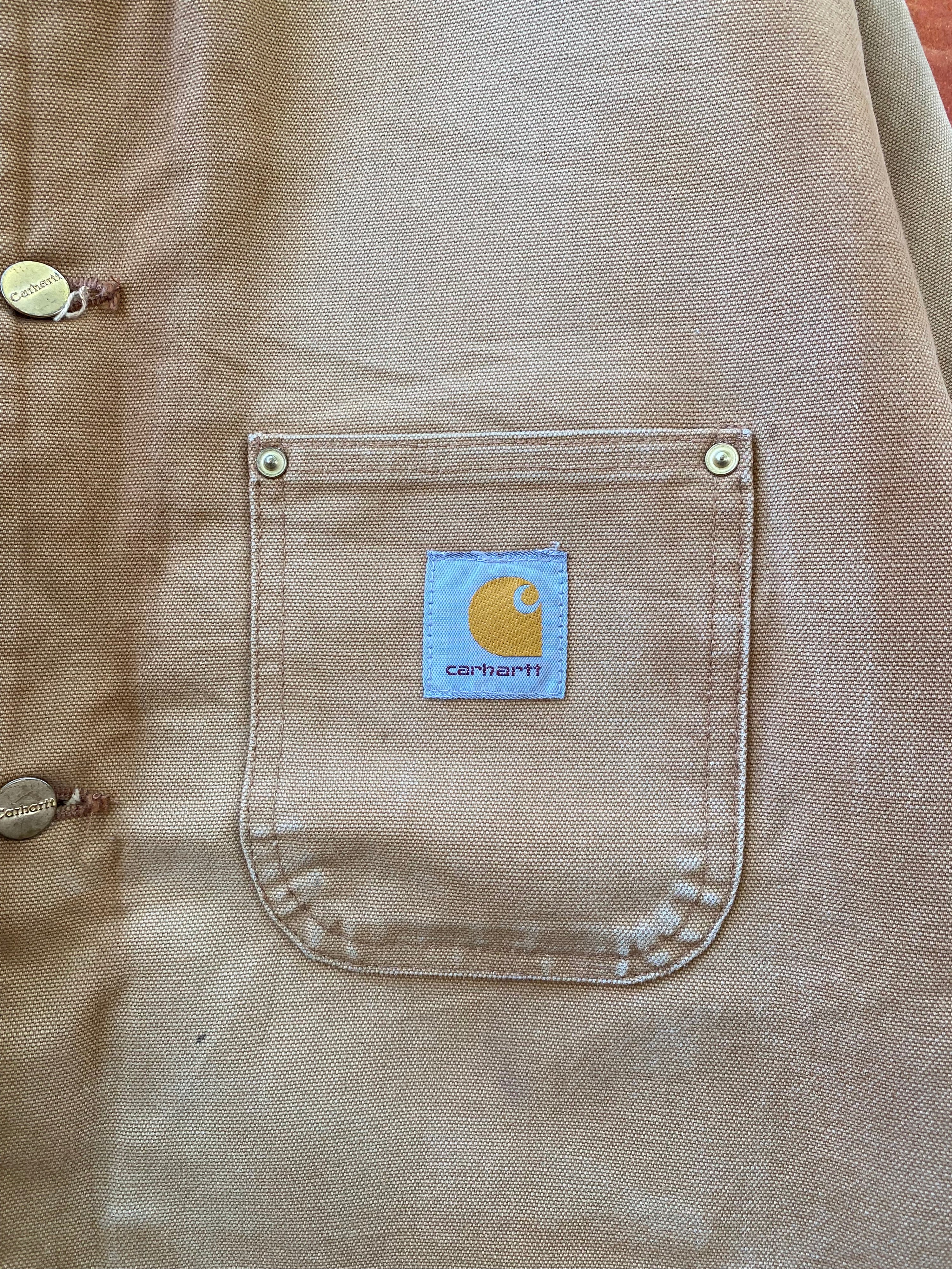 [2XL] Carhartt Tan Chore Jacket Blanket Lined