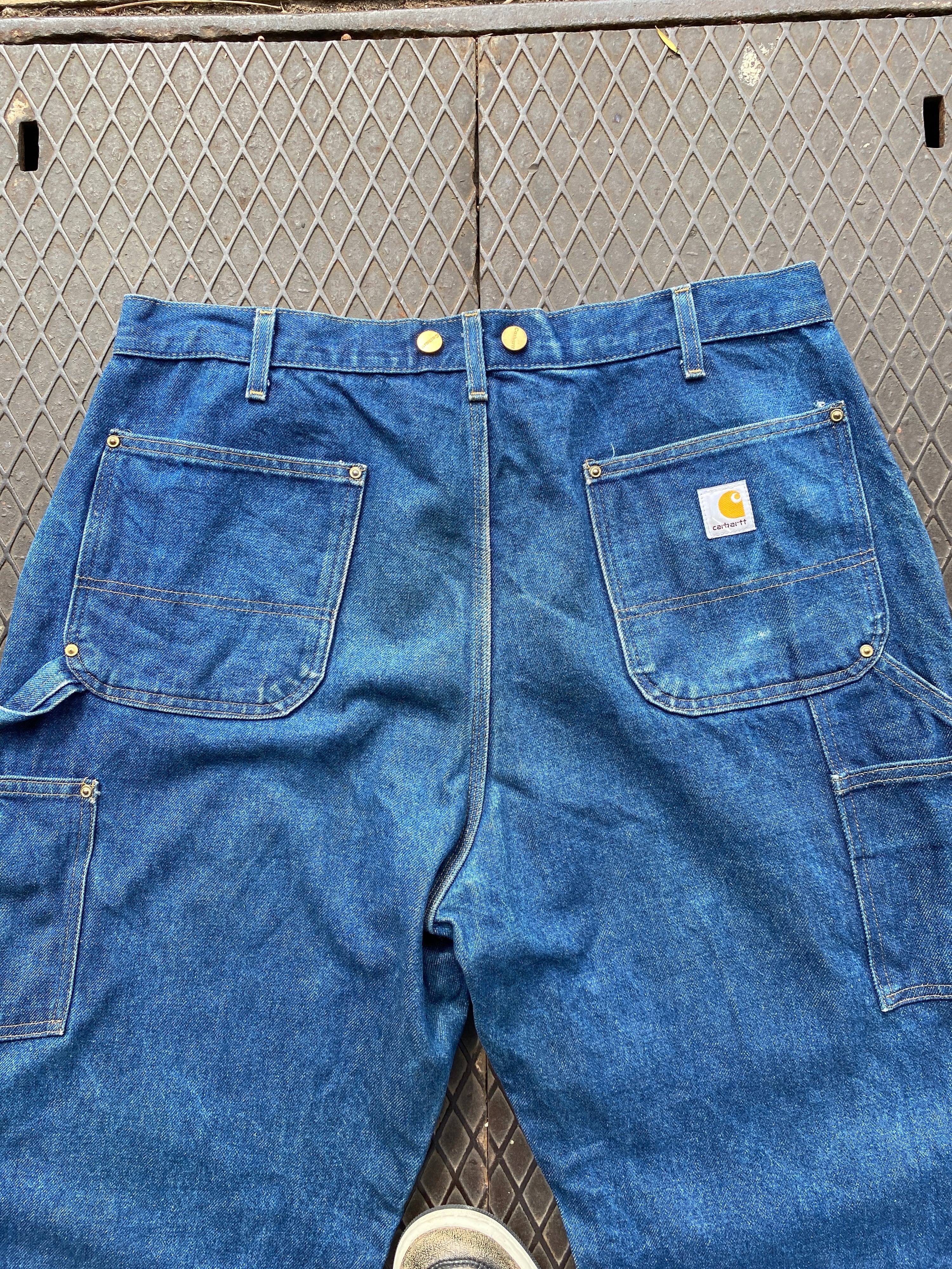 38 - Carhartt Dark Denim Double Knees