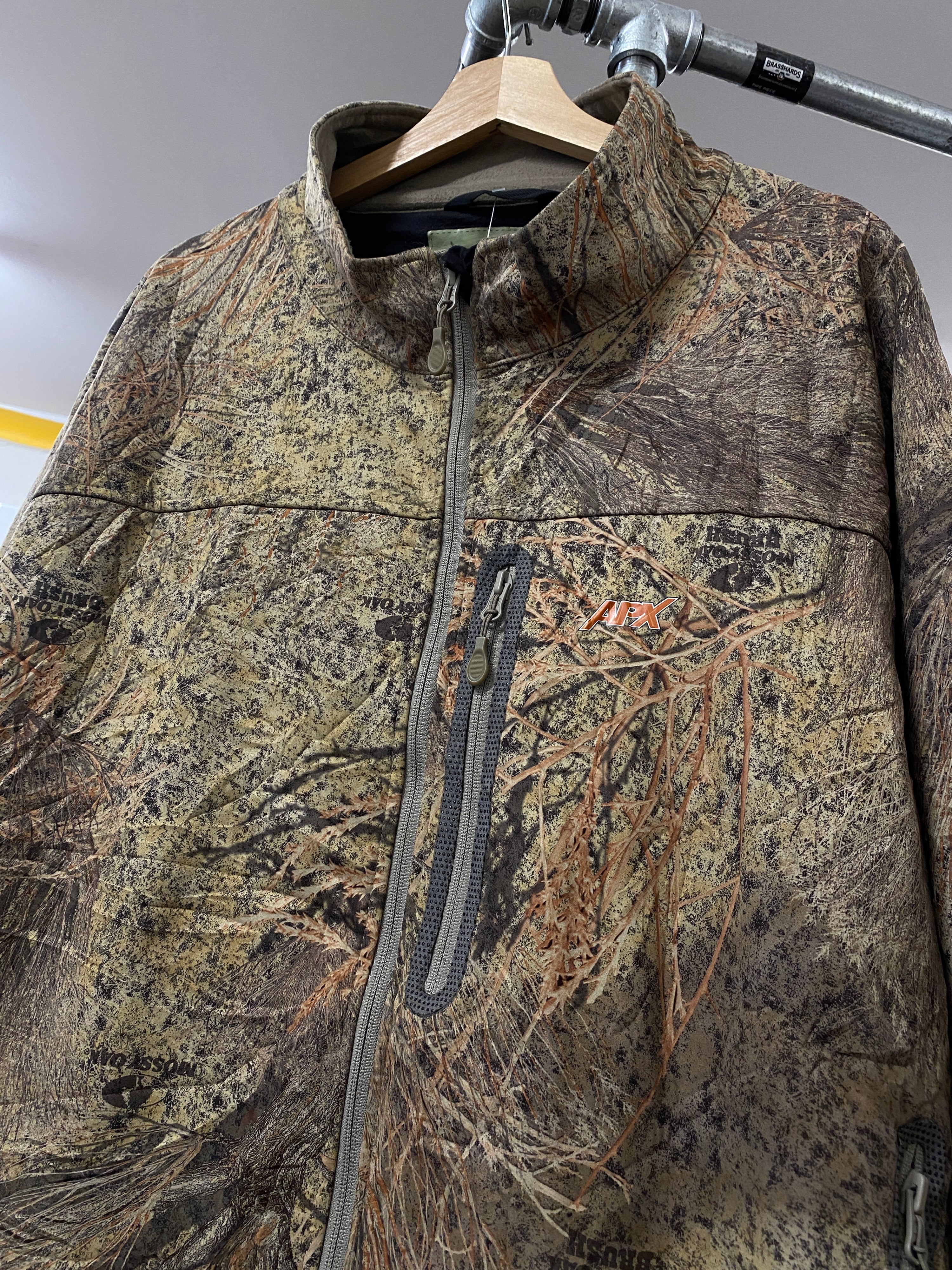 3XL - APX Woodland Camo Zip Up Jacket