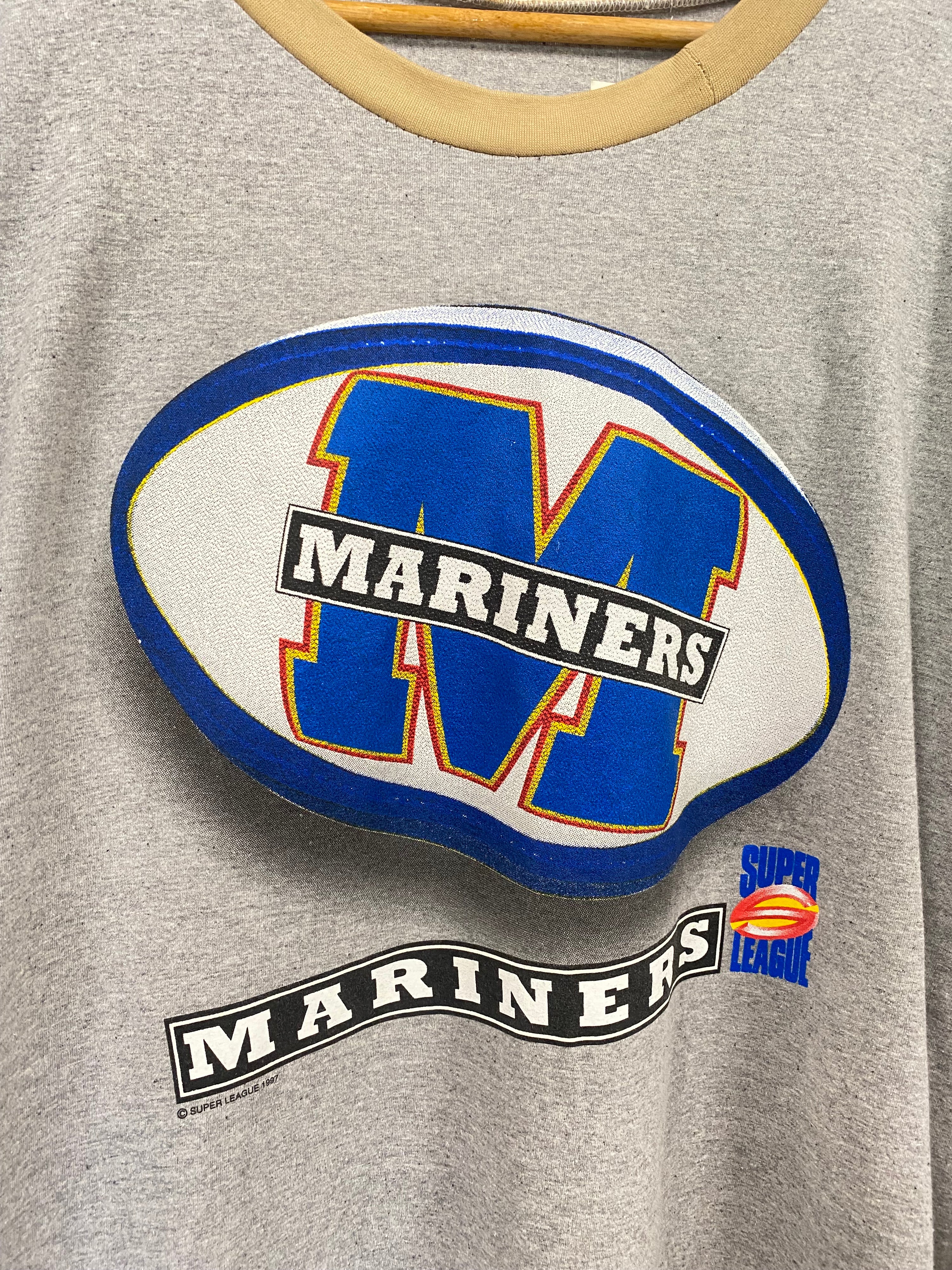 [XL] 1997 Hunter Mariners Super League Raglan Long Sleeve Tshirt