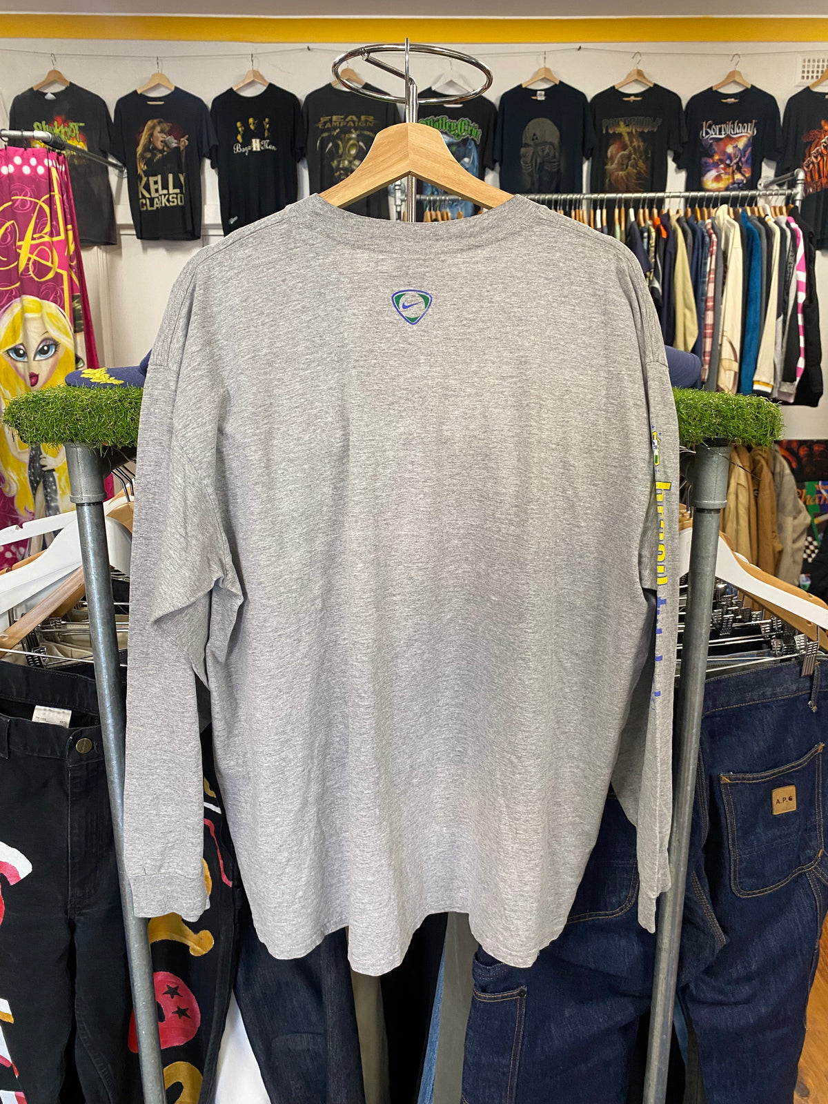XL - 2000s Nike Brasil Futebol Grey Ls
