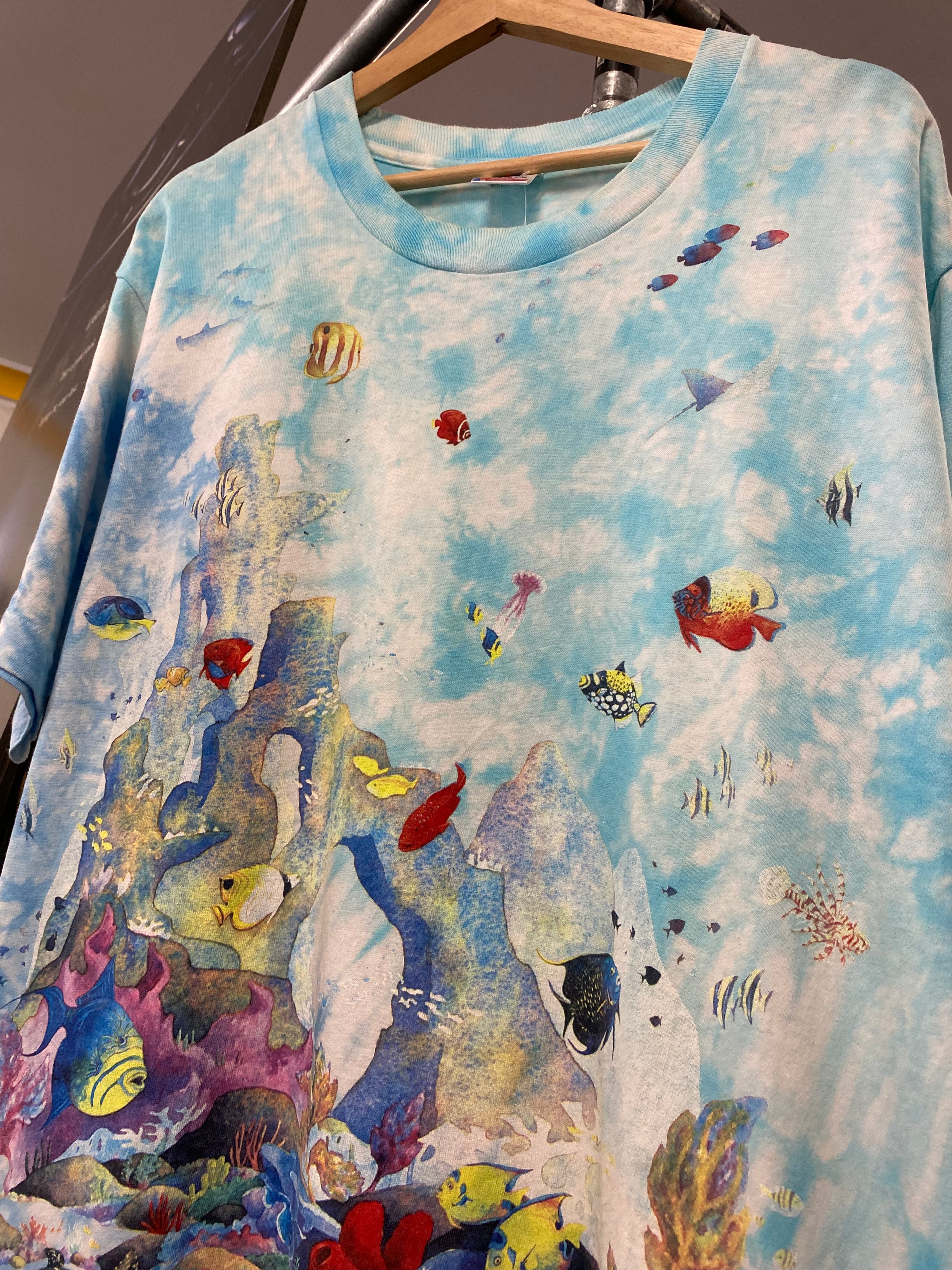 [XL] 1990s Coral Reef Tie Die DS