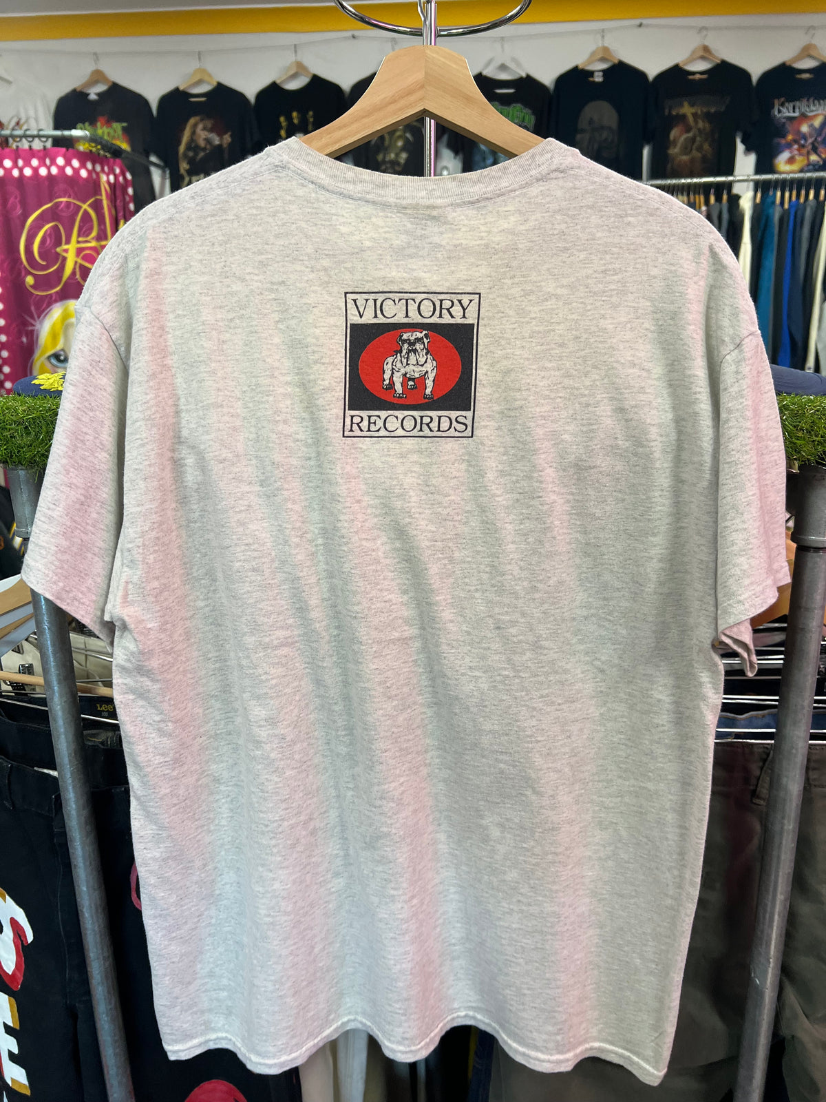 [L] Terror Live By The Code Grey Tshirt