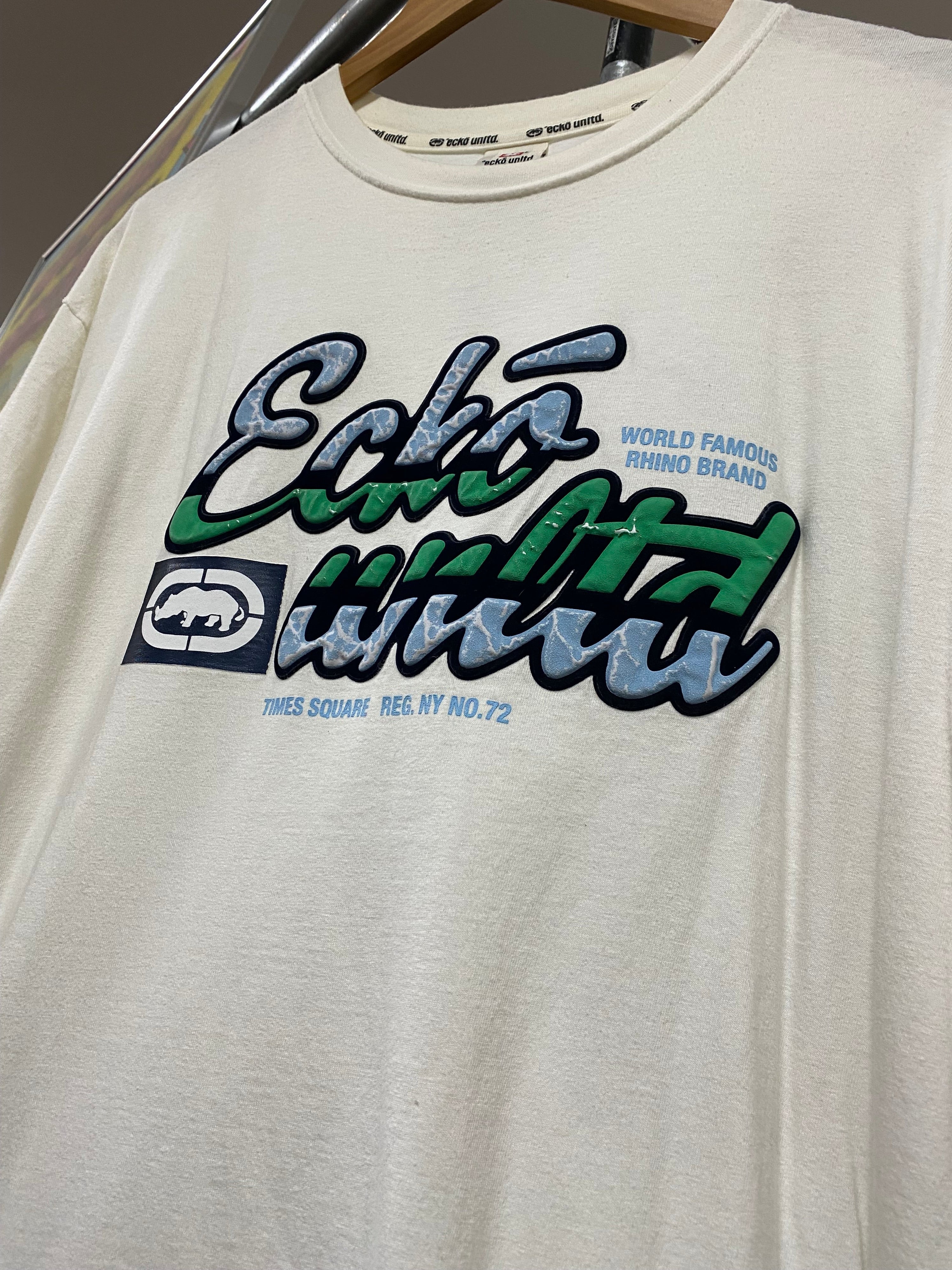 3XL - 2000s ECKO Puff Print White DS Tee