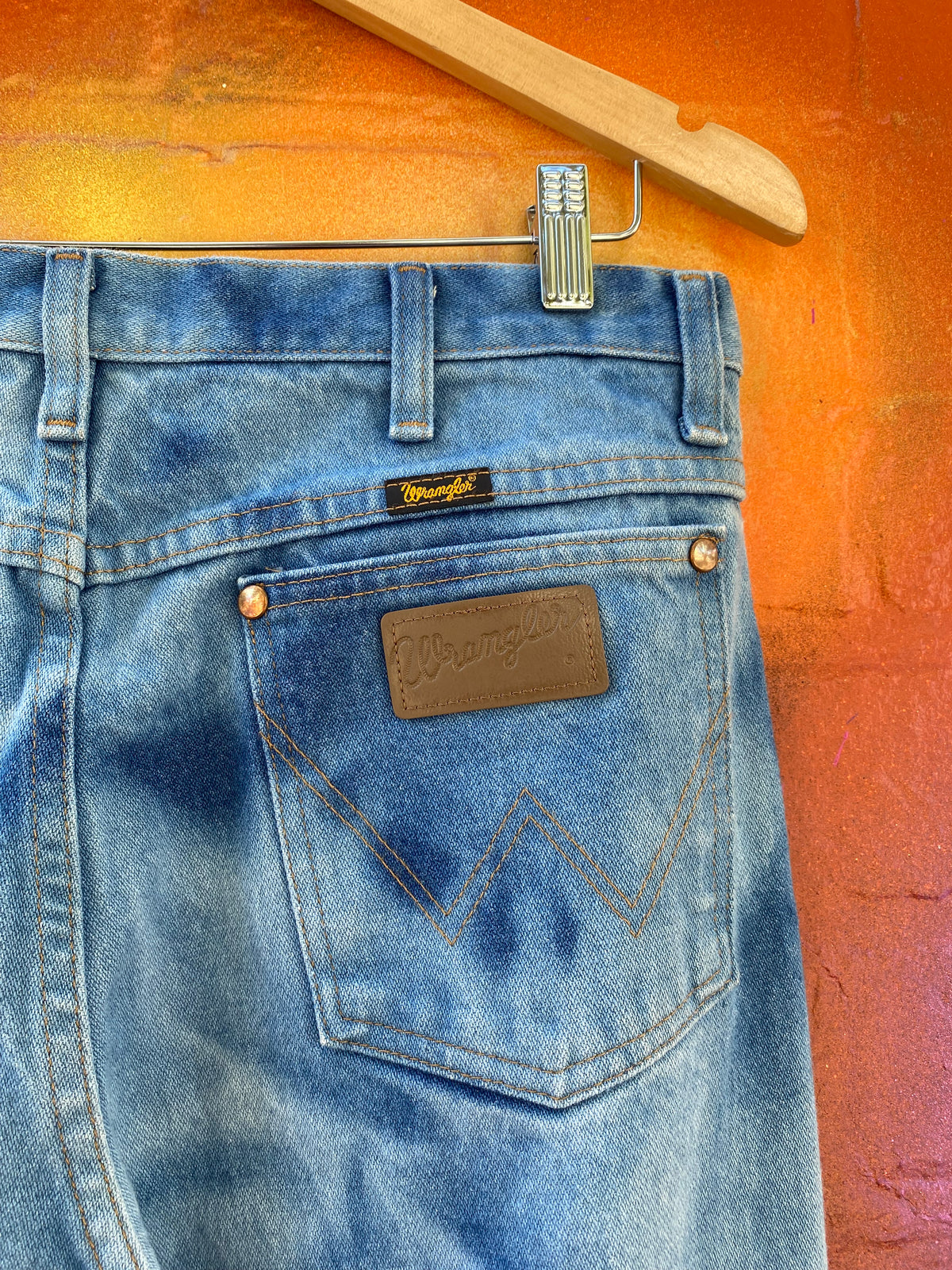 [32] Wrangler Dyed Denim Jeans 32x32