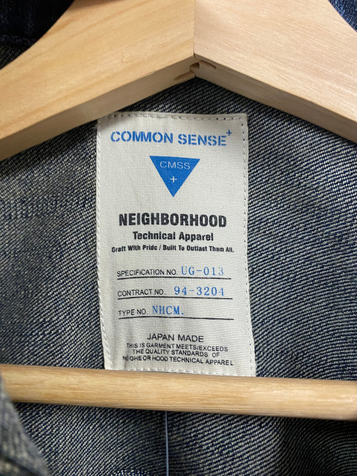 [M] Common Sense x Neighborhood Denim Jacket