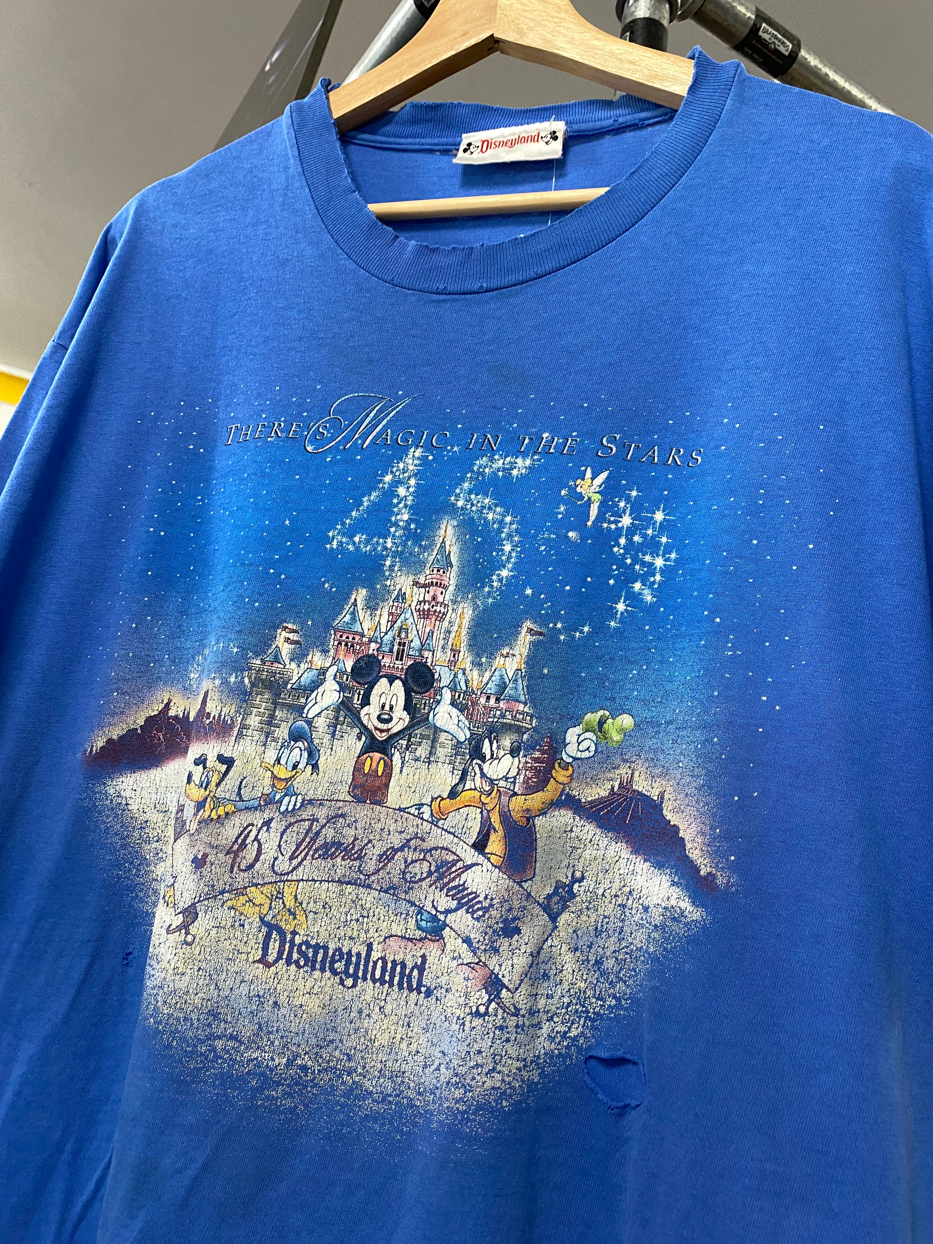 [L] Disneyland 45 Years Of Magic Blue Tee