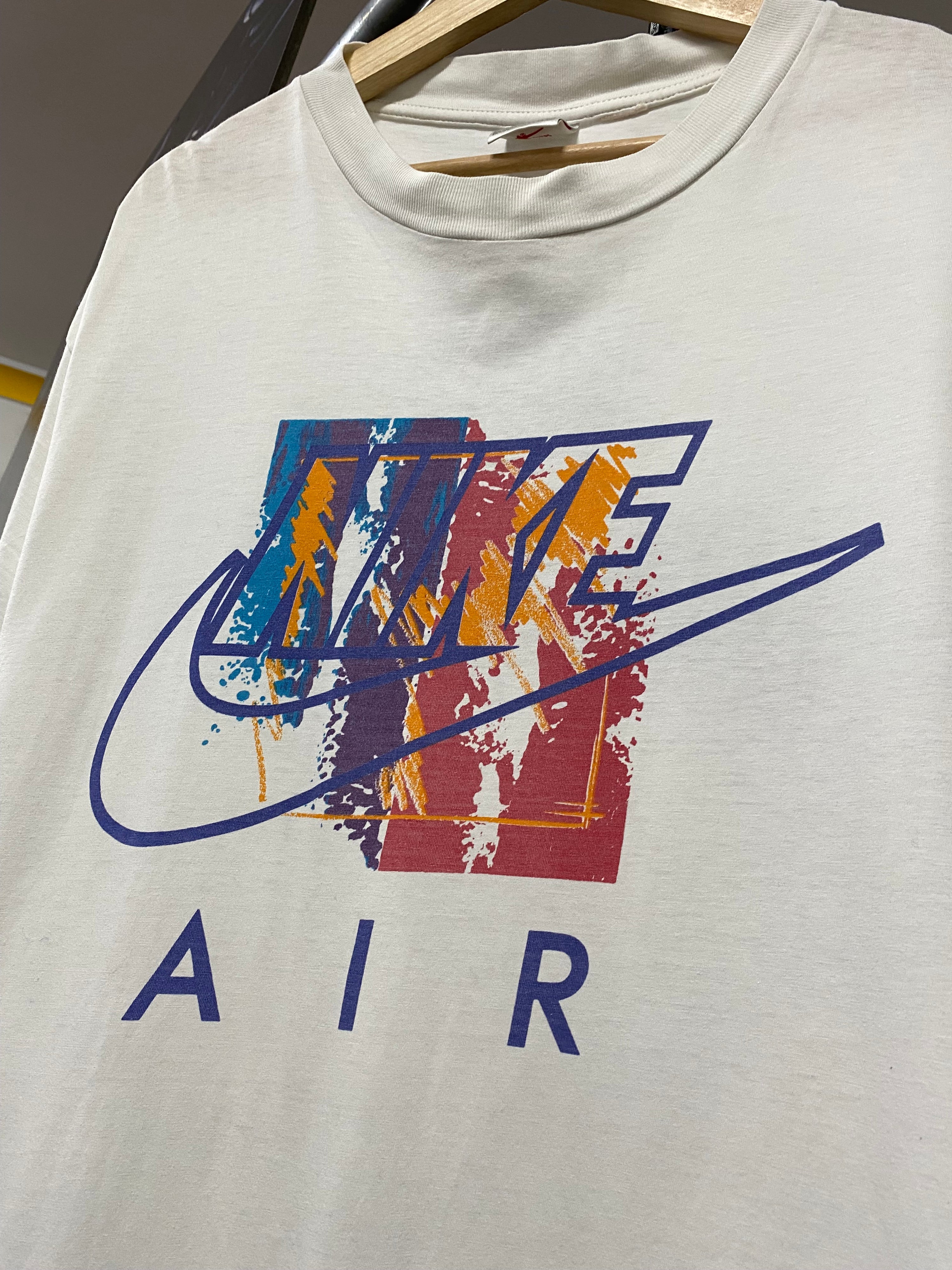 [L/XL] 1990s Nike Air: Brunet DS White Tee