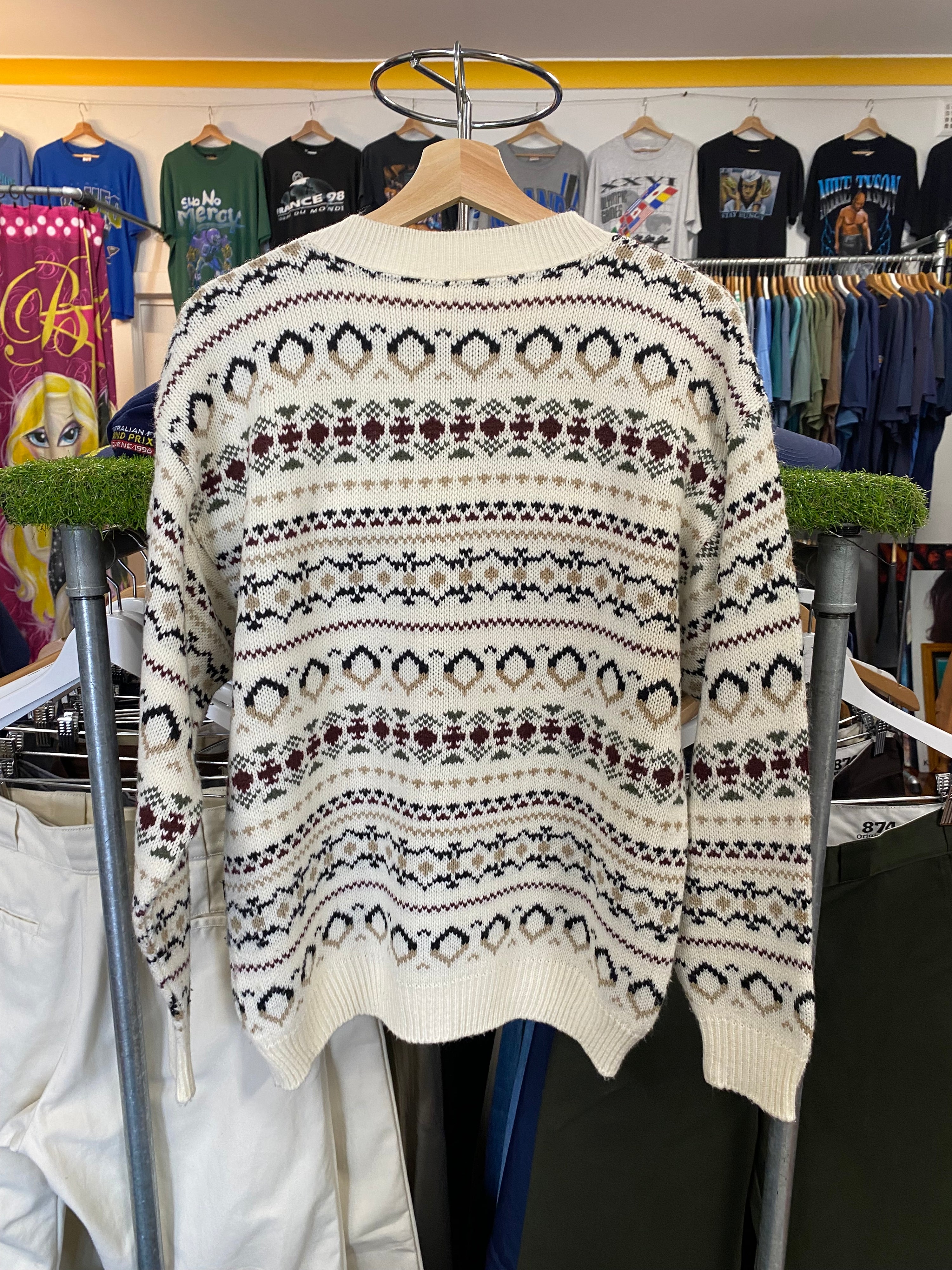 [M] Vintage Jessica Patterned Knit