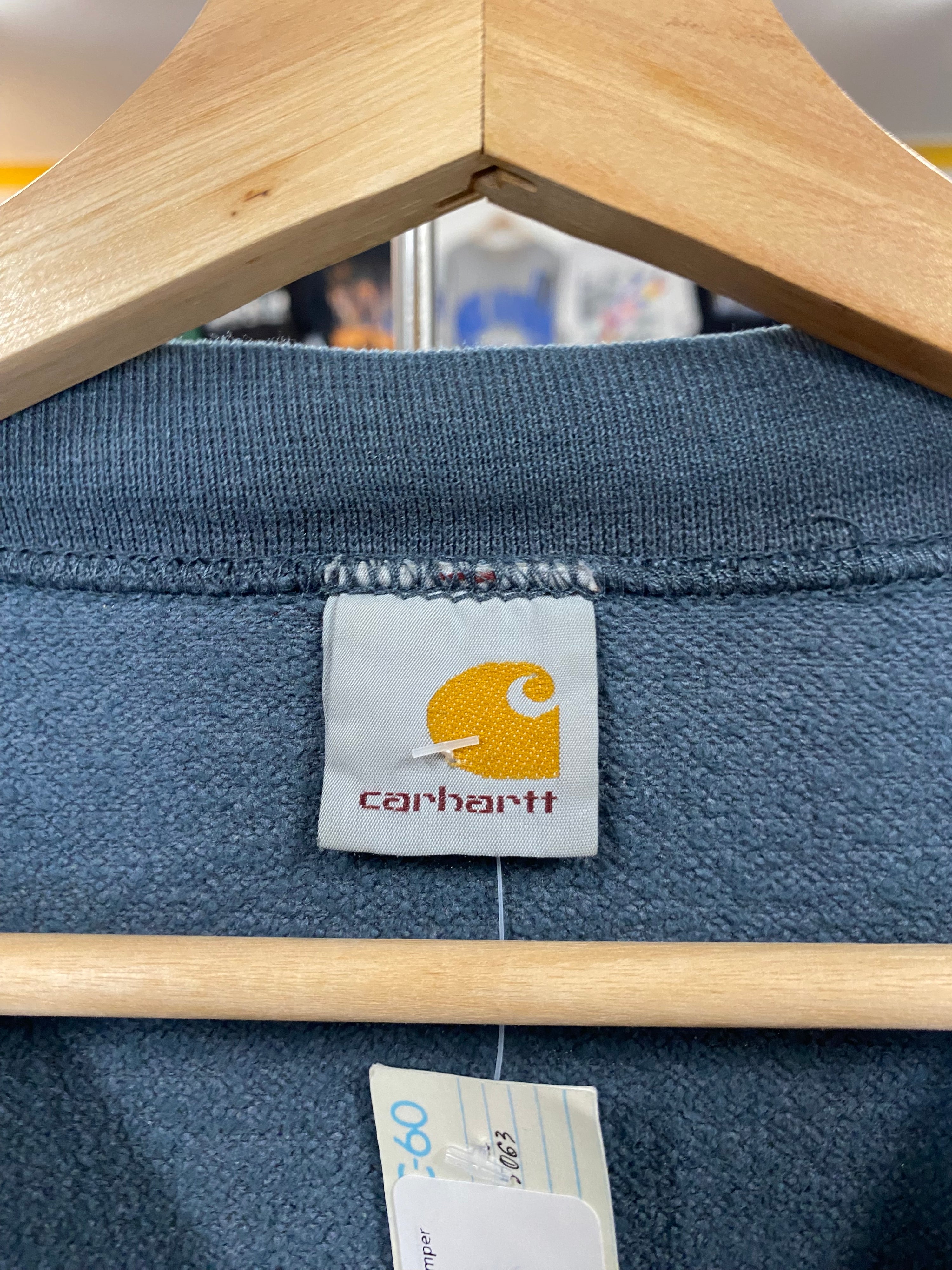 [M] Carhartt Distressed Steel Grey Jumper