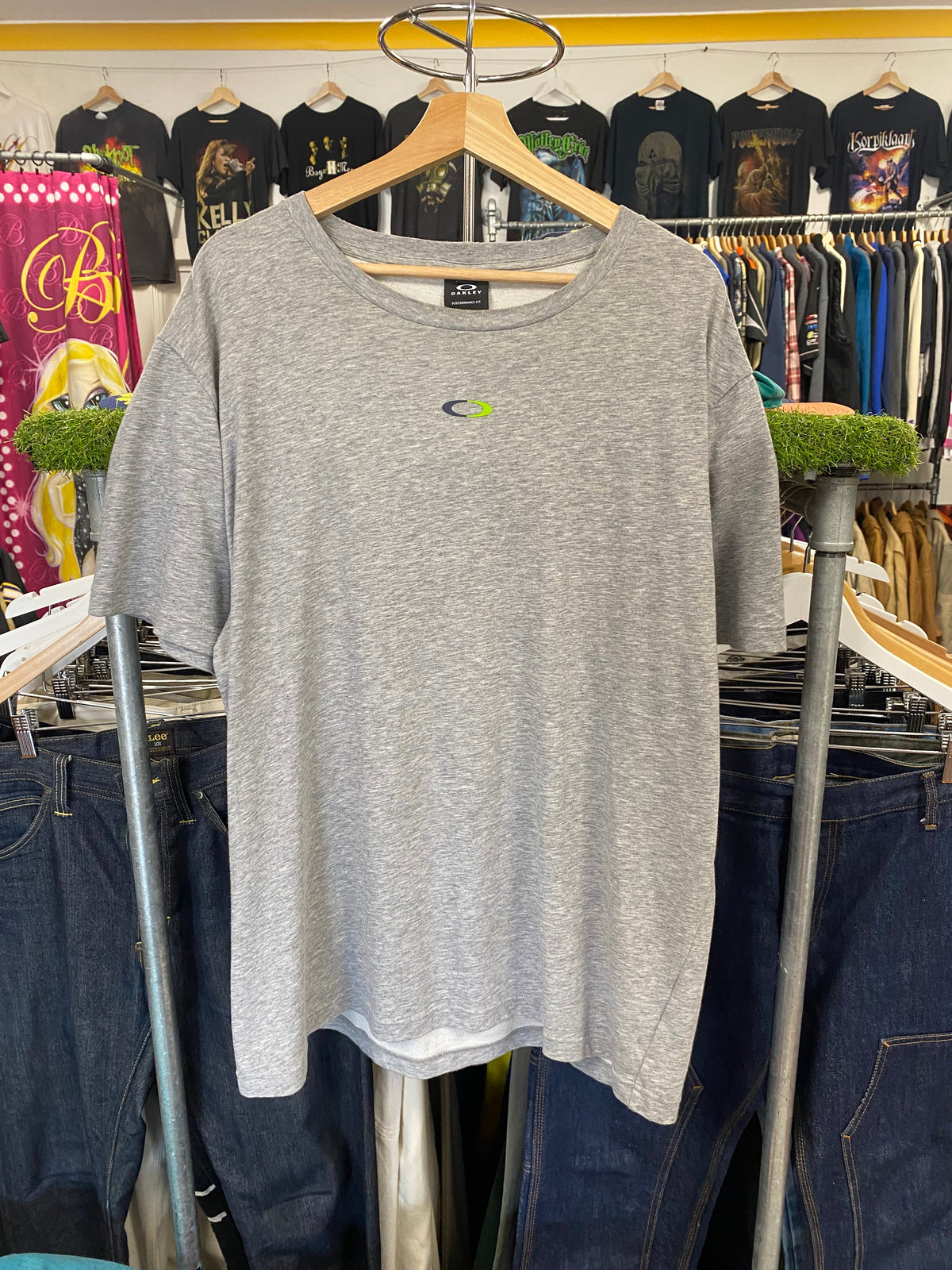[2XL] Oakley Heather Grey Massive Rear Tshirt