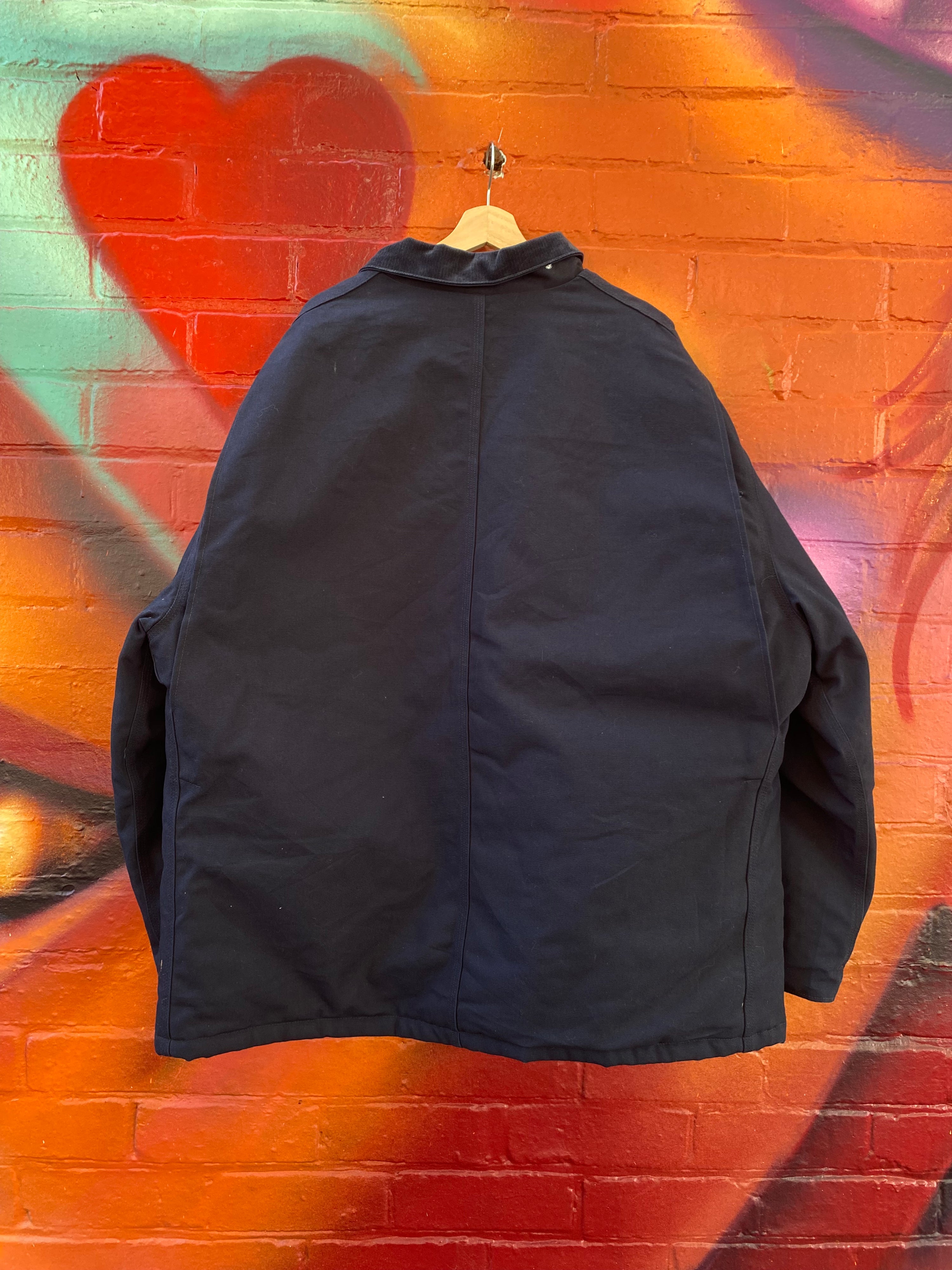 [3XL] Carhartt 'Tradesman of New England' Navy Chore Jacket