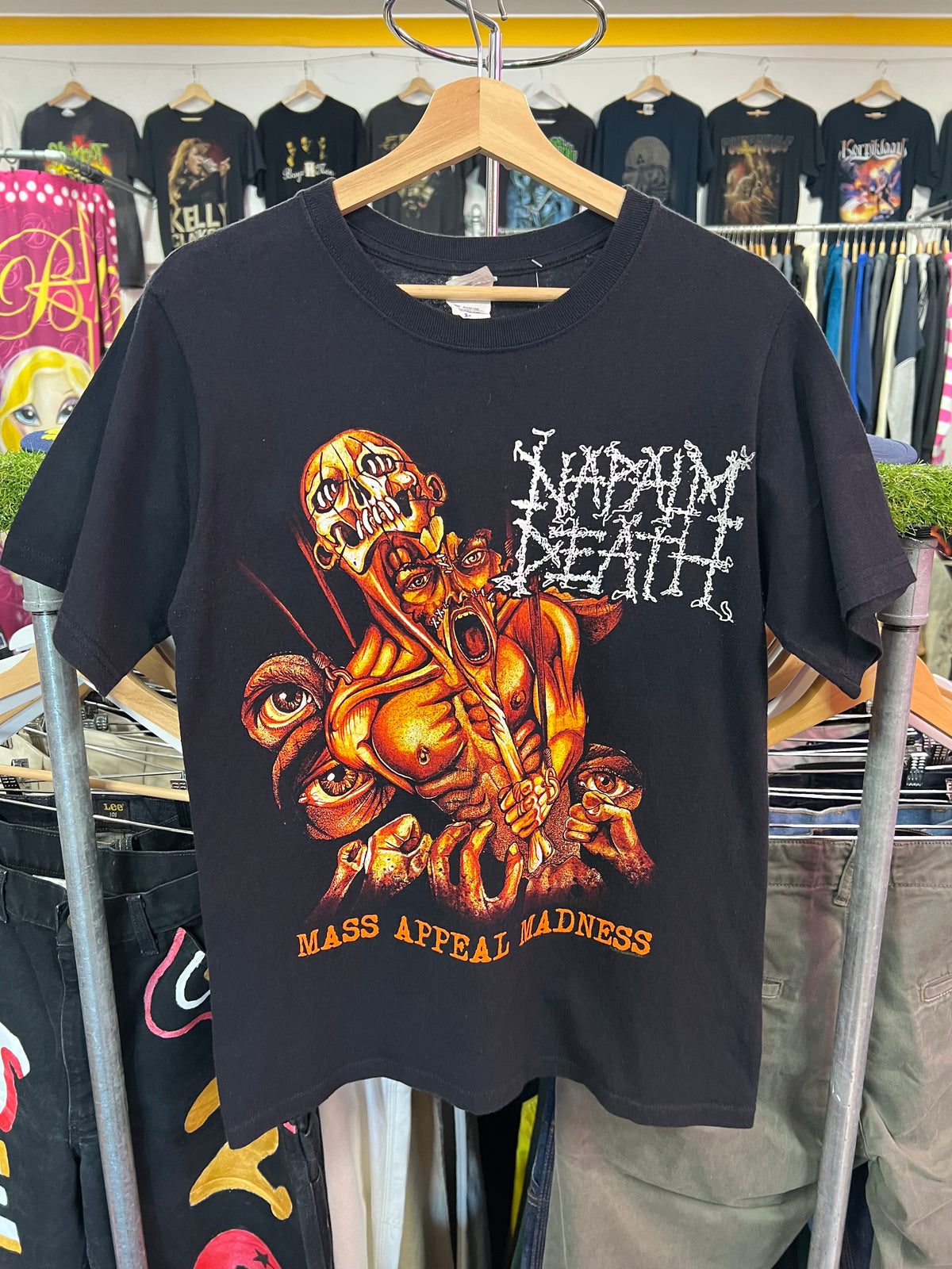 [S] Napalm Death Mass Appeal Madness Double Sided Tshirt
