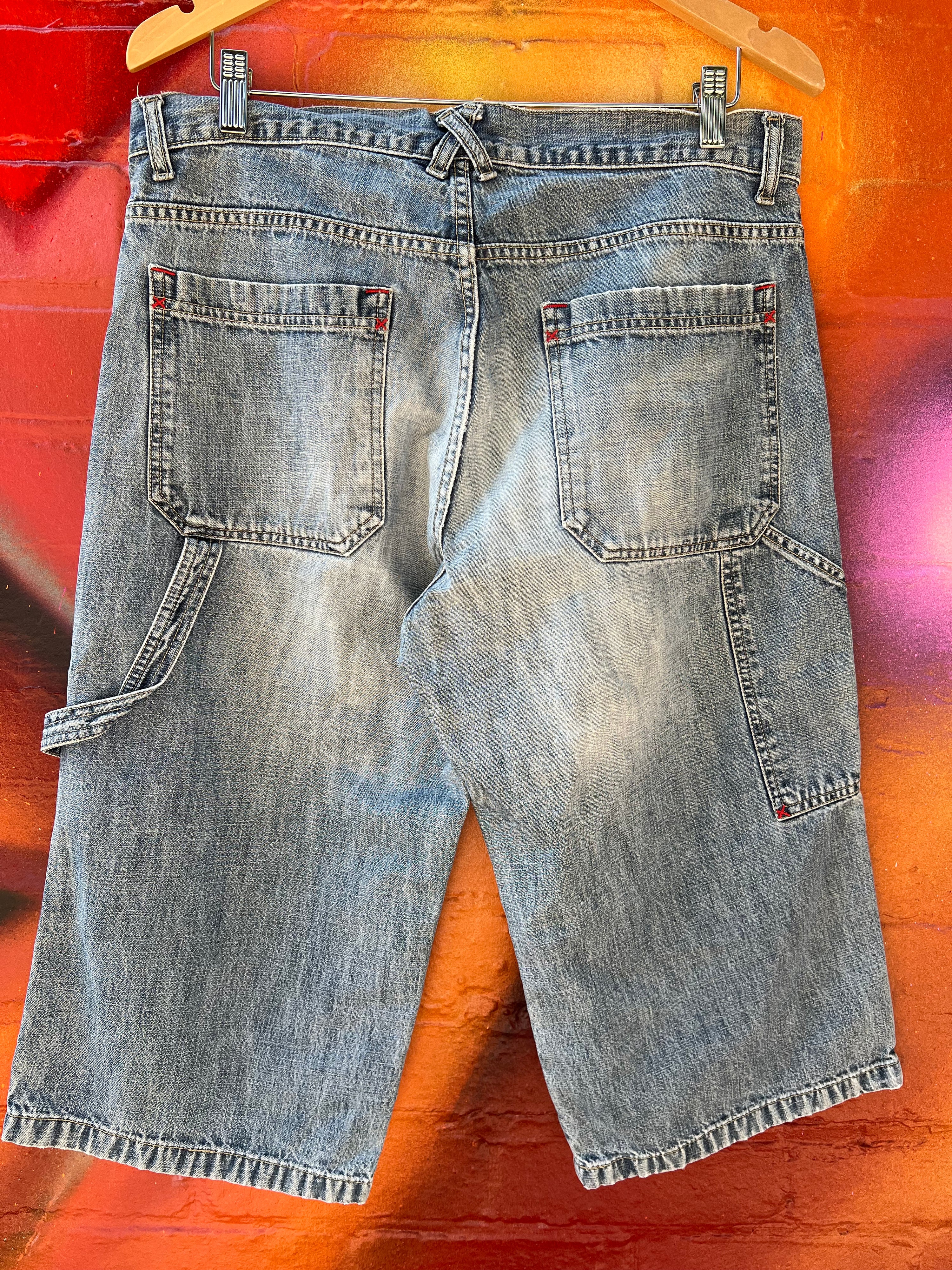 36 - Identic Denim Shorts Red Accents