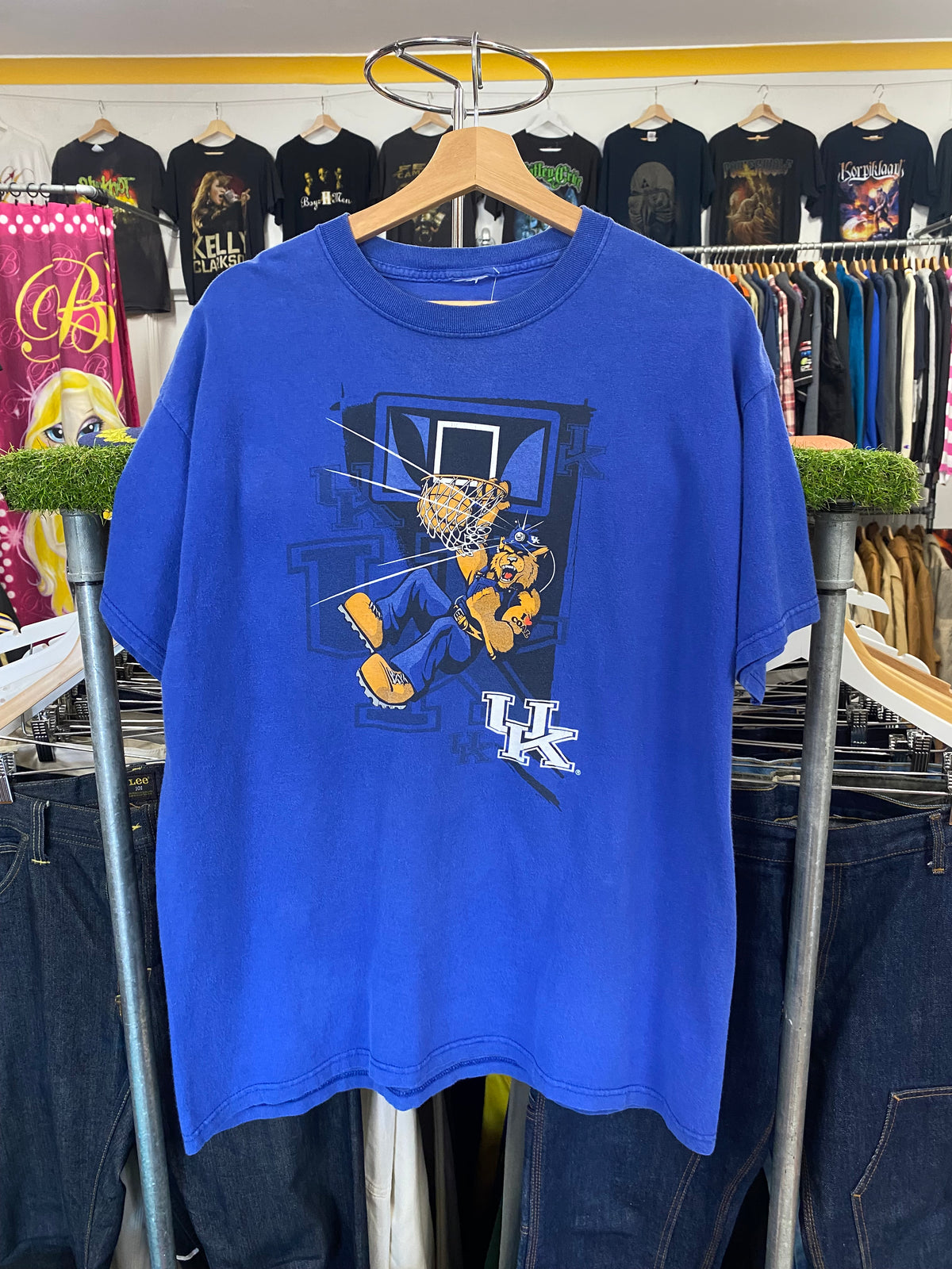 [XL] Kentucky University: Coal Cats Calipari Blue Double Sided Tshirt
