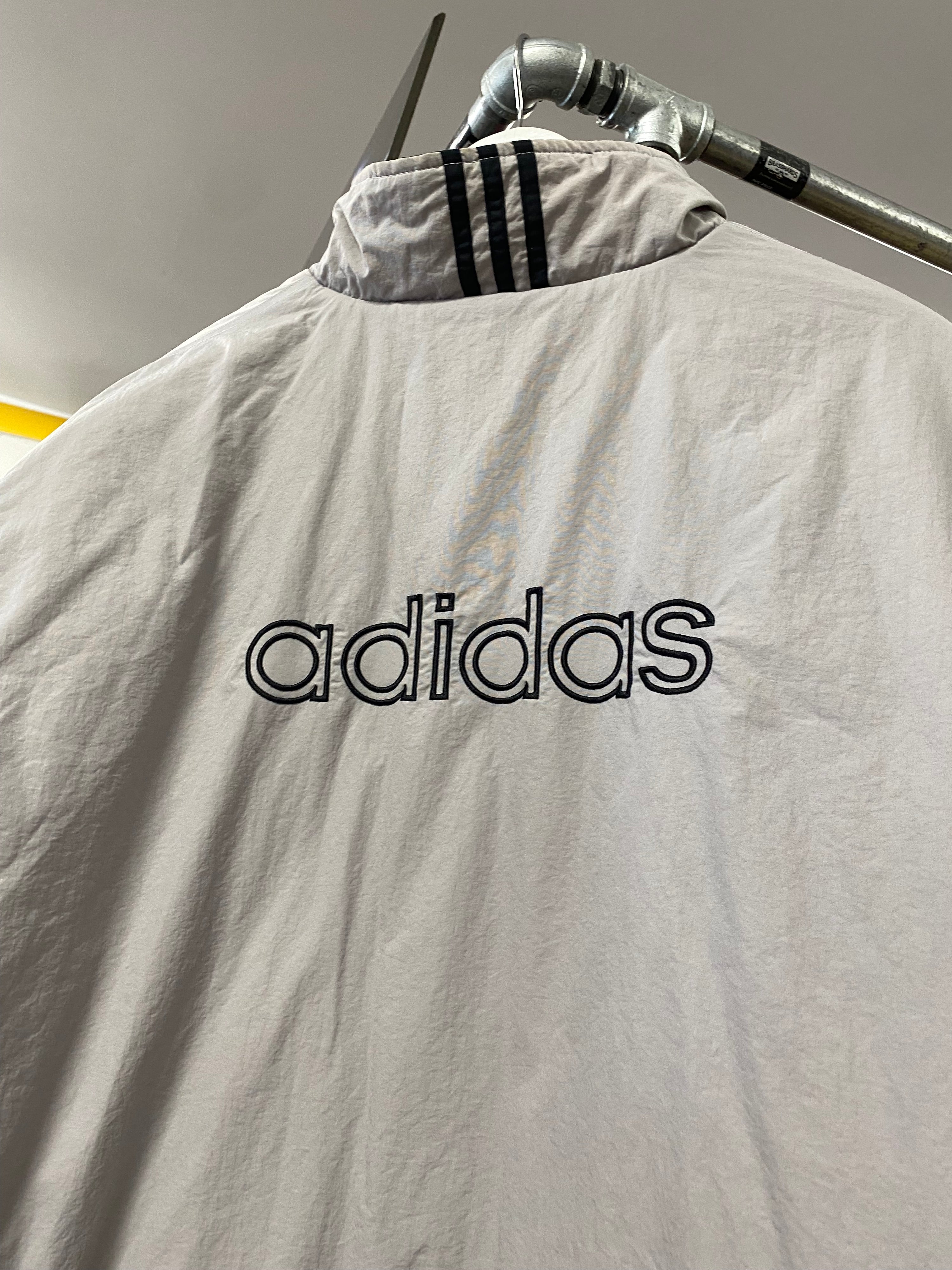 [2XL] 2002 Adidas Black/Grey Reversable Jacket