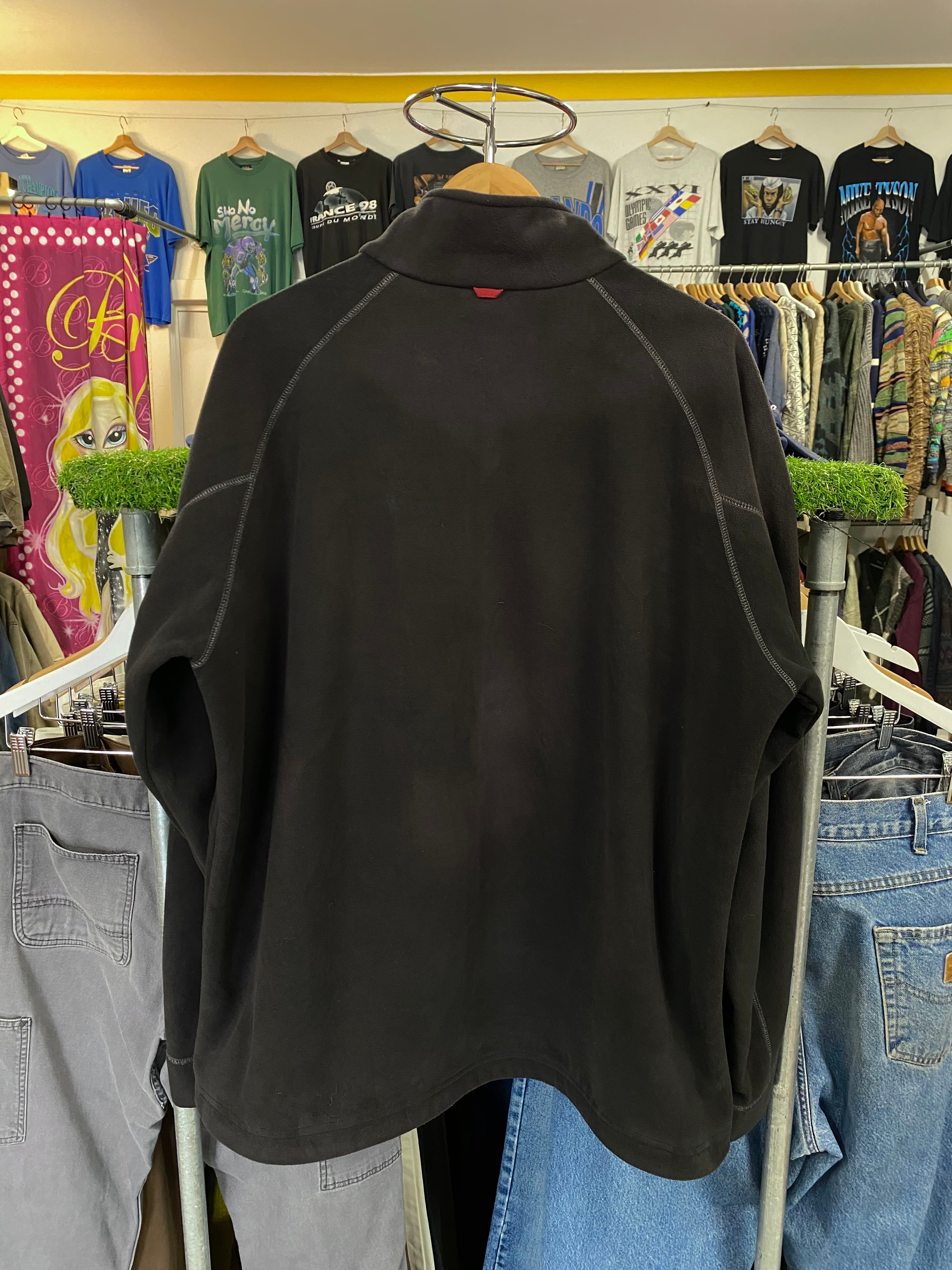 [2XL] Timberland Black Full Fleece Zip Up