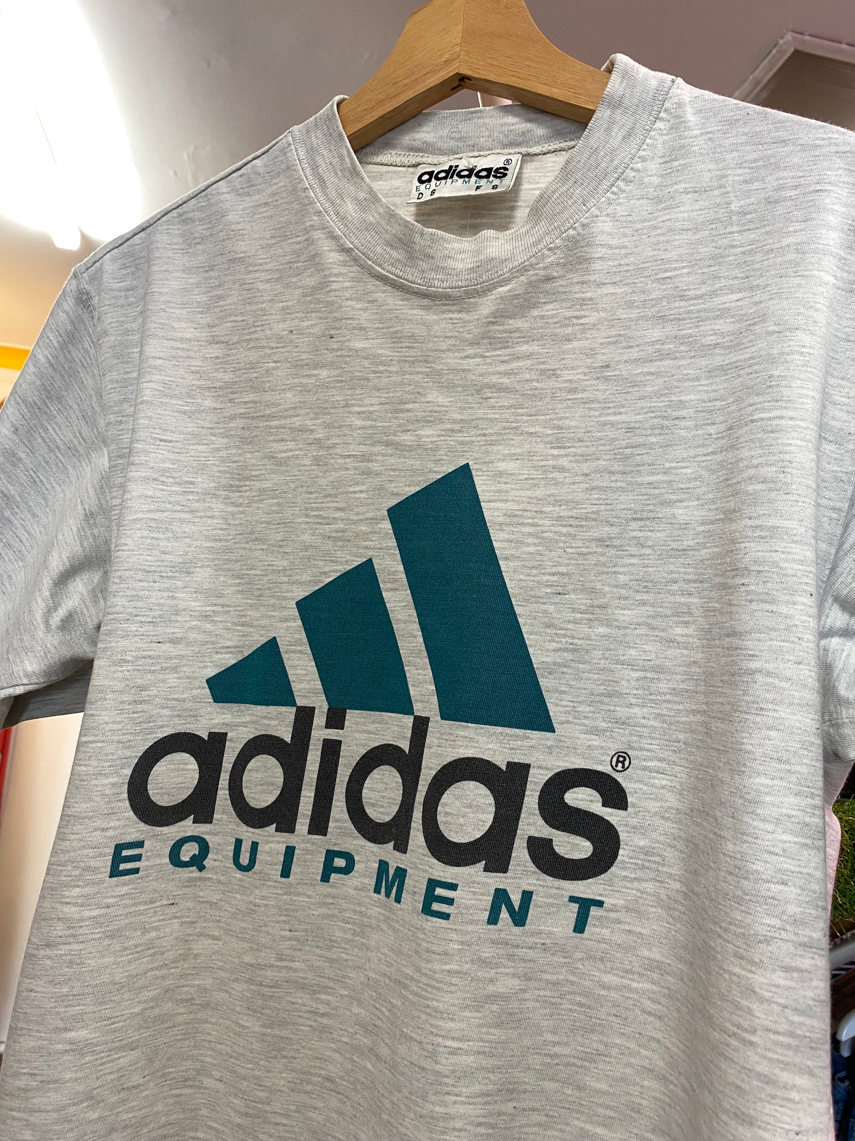 M - 90s Adidas Equipment Grey Tee