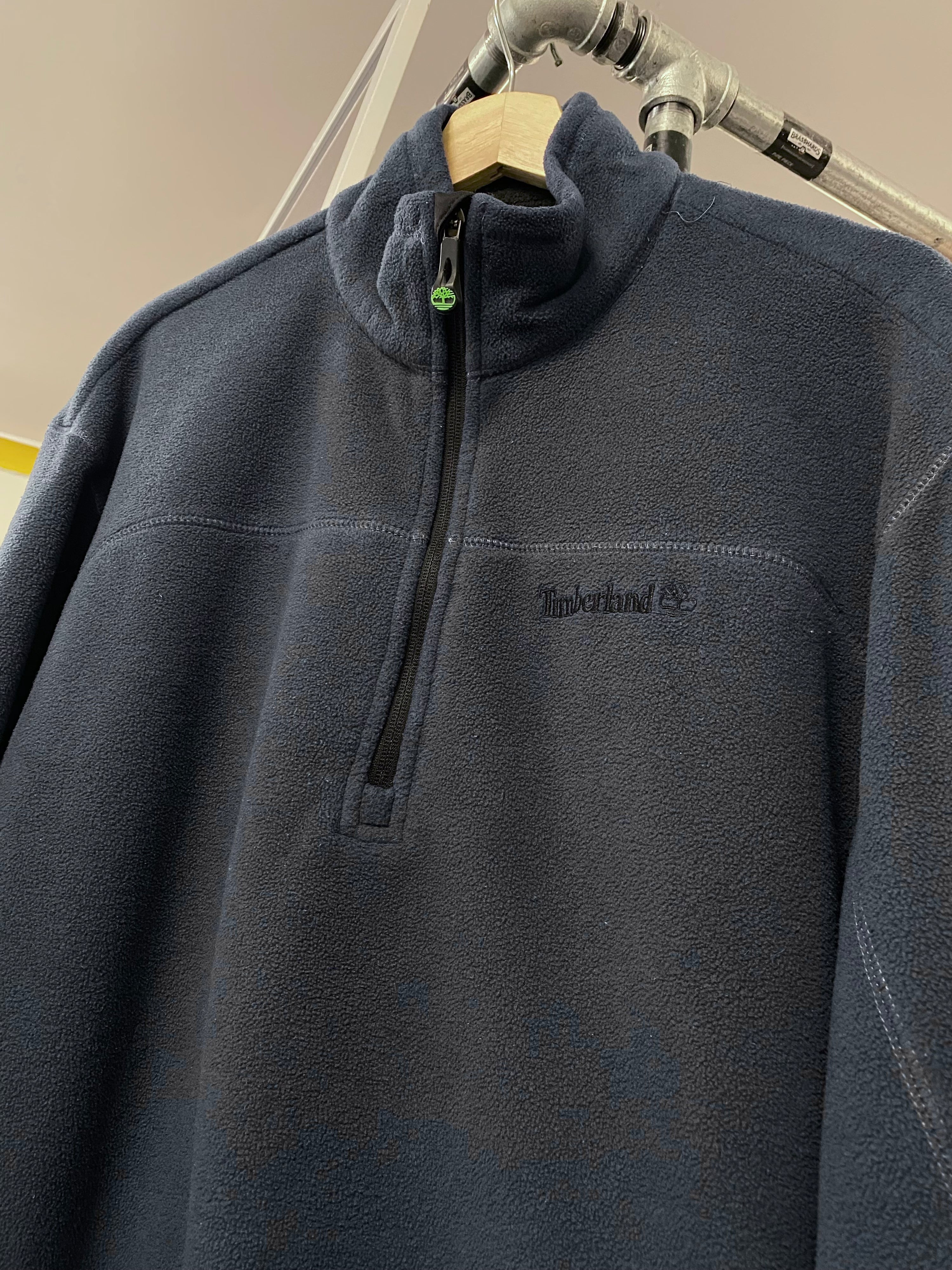 [L] Timberland Blue 1/4 Zip Fleece