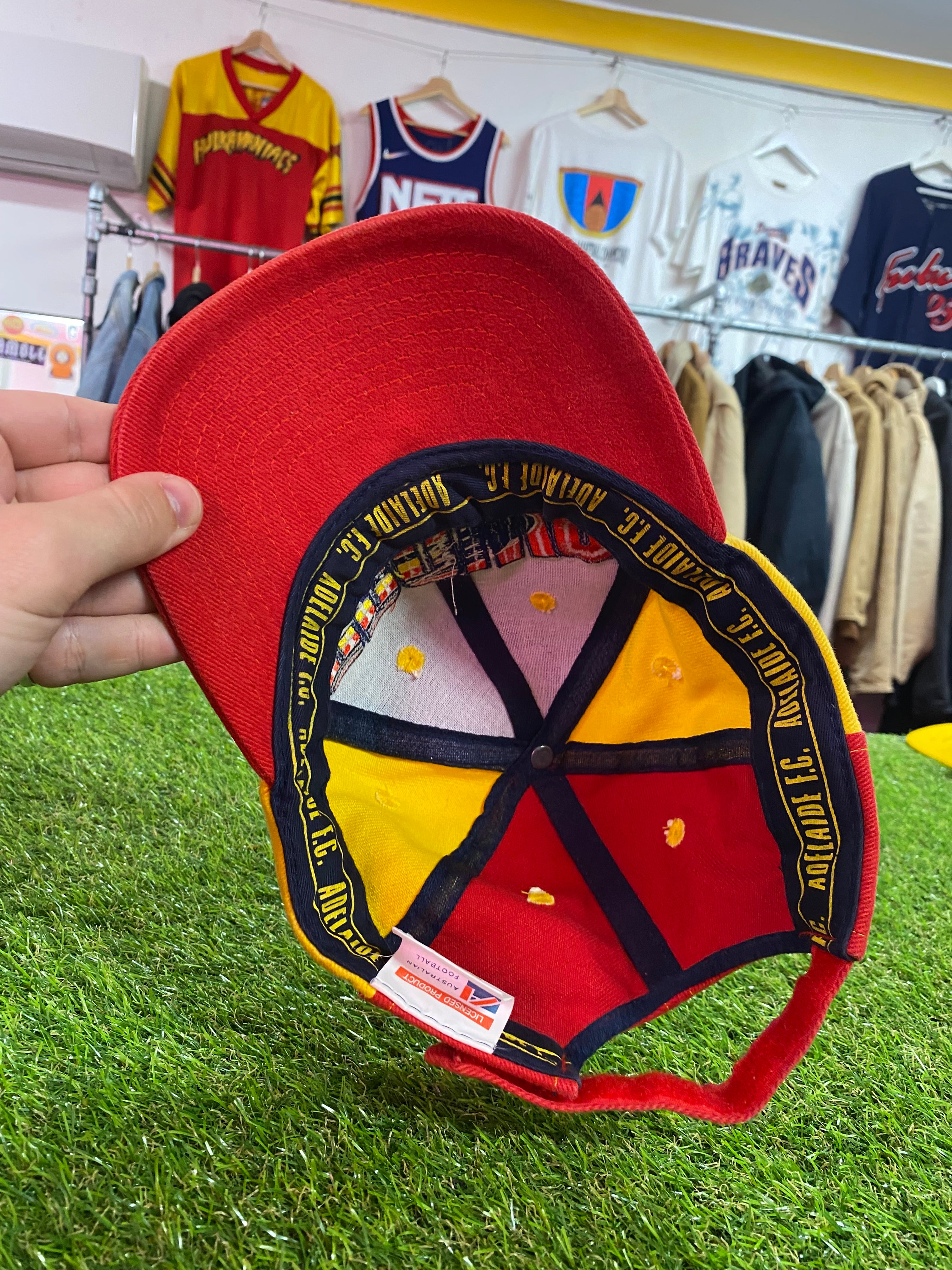 Vintage Adelaide Crows Multicolour Cap Logo Through Text