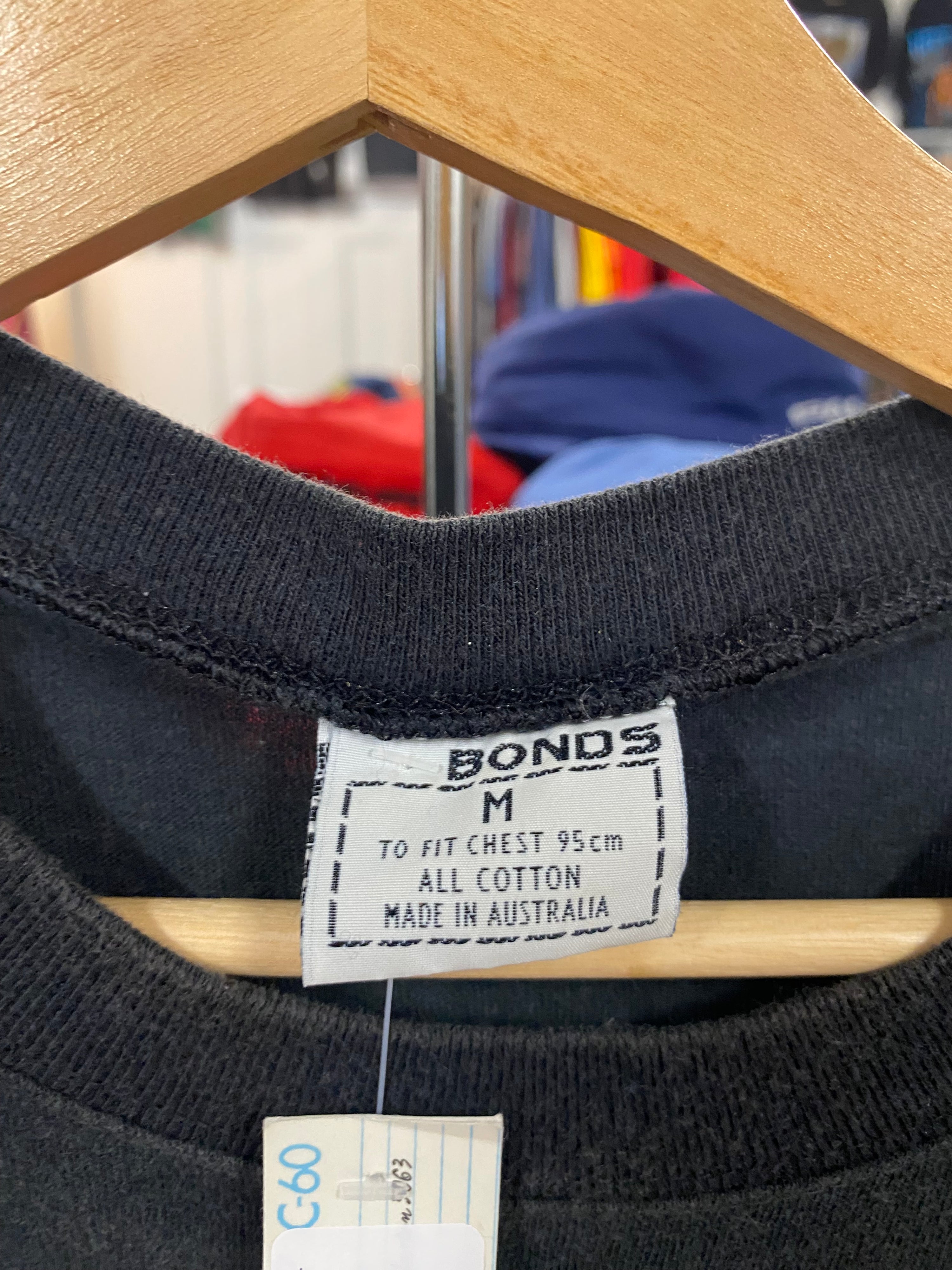 [M] 1995 Popeye 'Numero Uno' Double Sided Bonds Tshirt