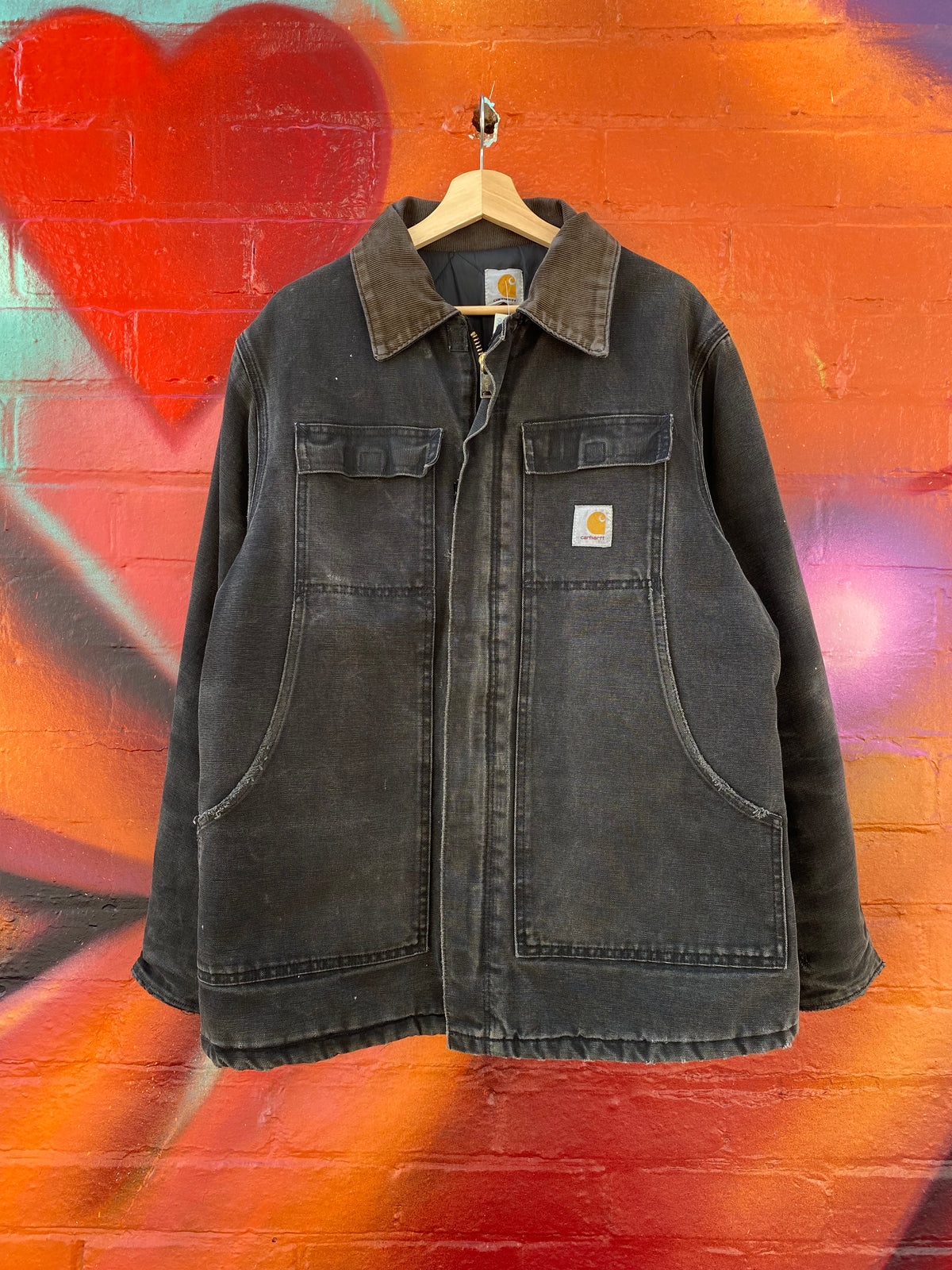 [L] Carhartt Vintage Faded Black Arctic Jacket