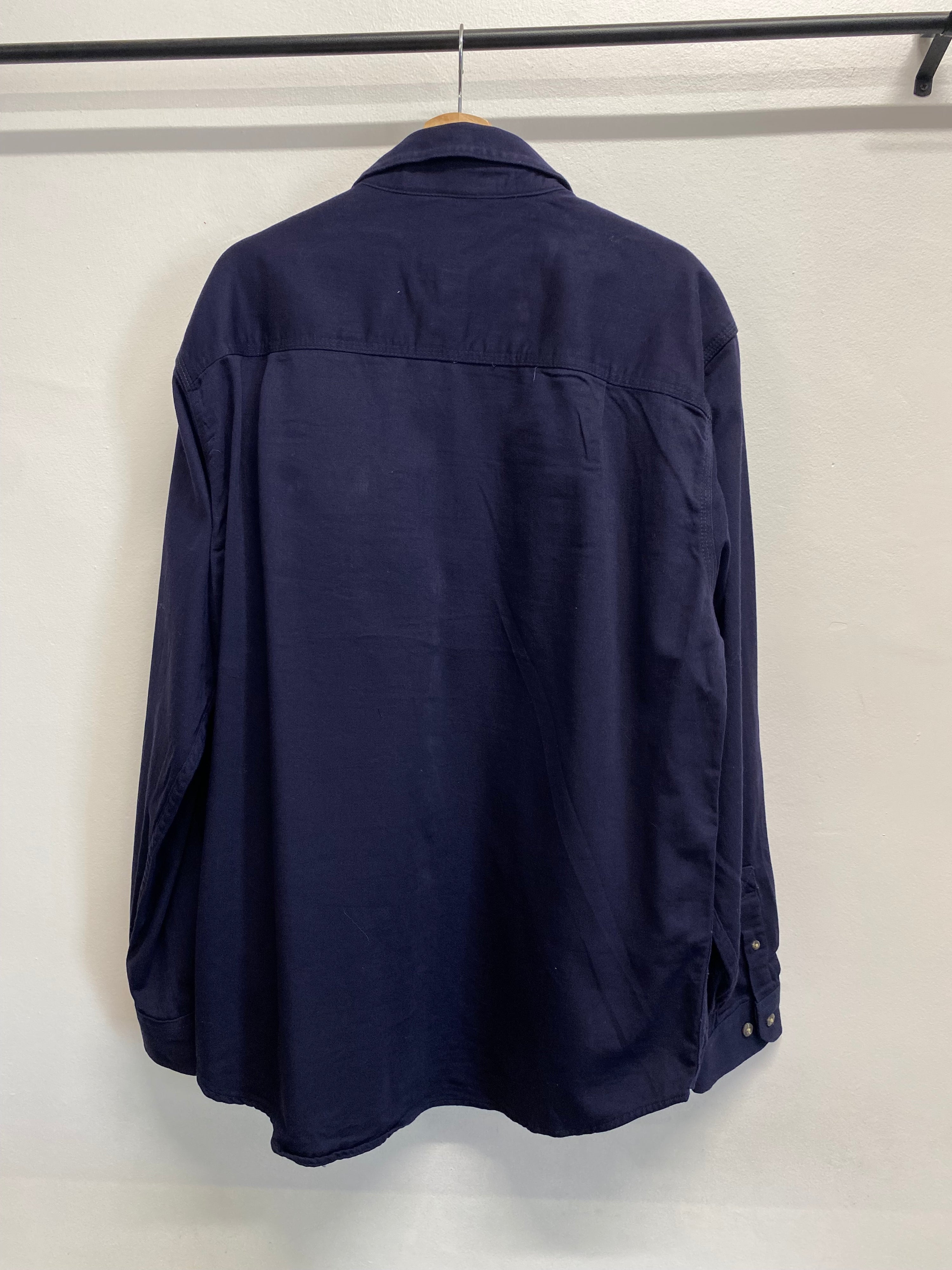 L - Carhartt FR Navy LS Button-up 'Shane'