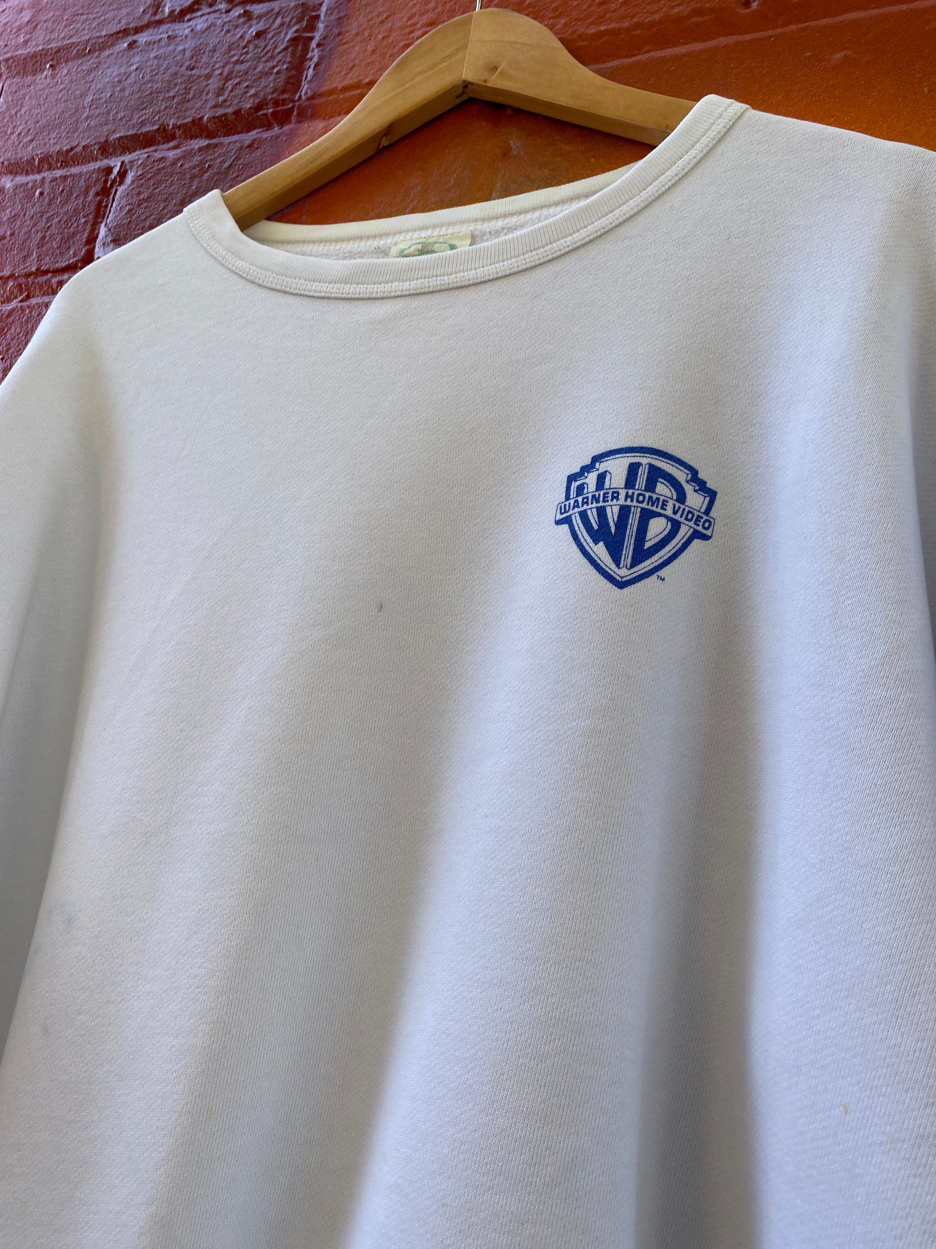 XL - Vintage Warner Home Video Cream Jumper