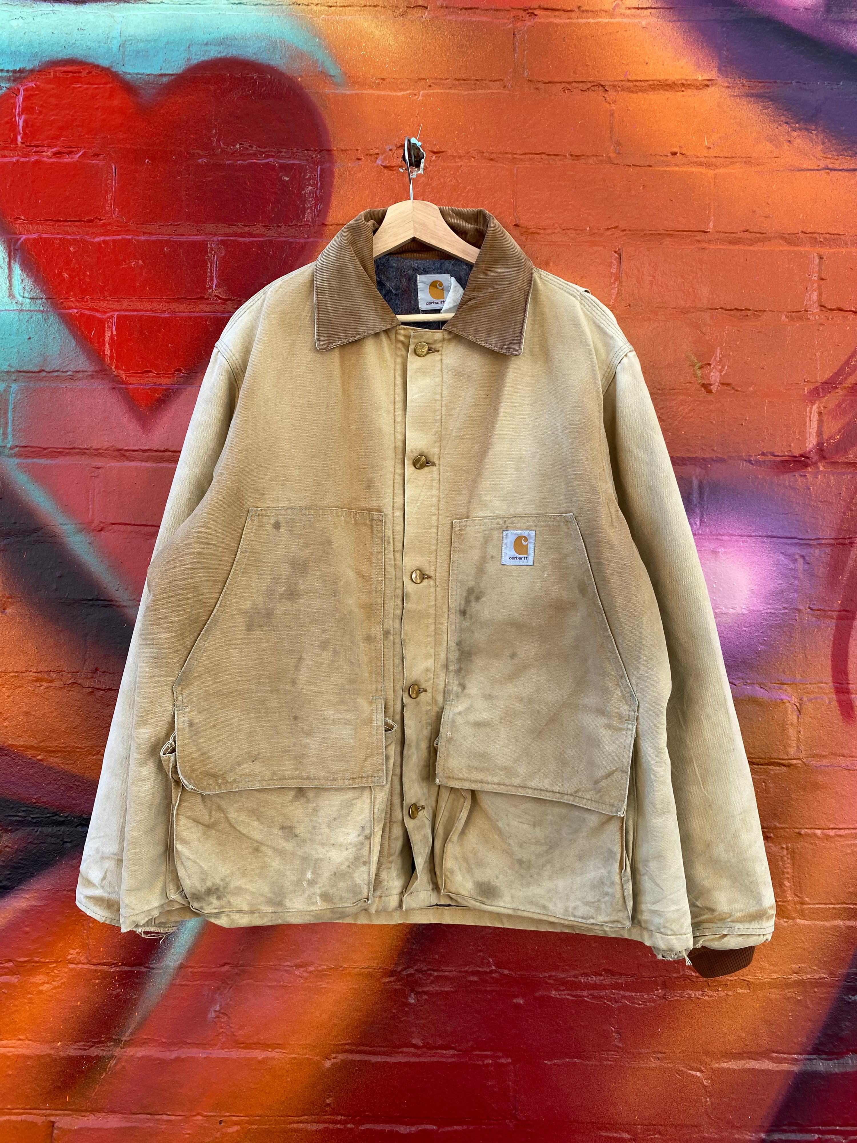 [XL] Vintage Carhartt Tan Duck Hunt Jacket