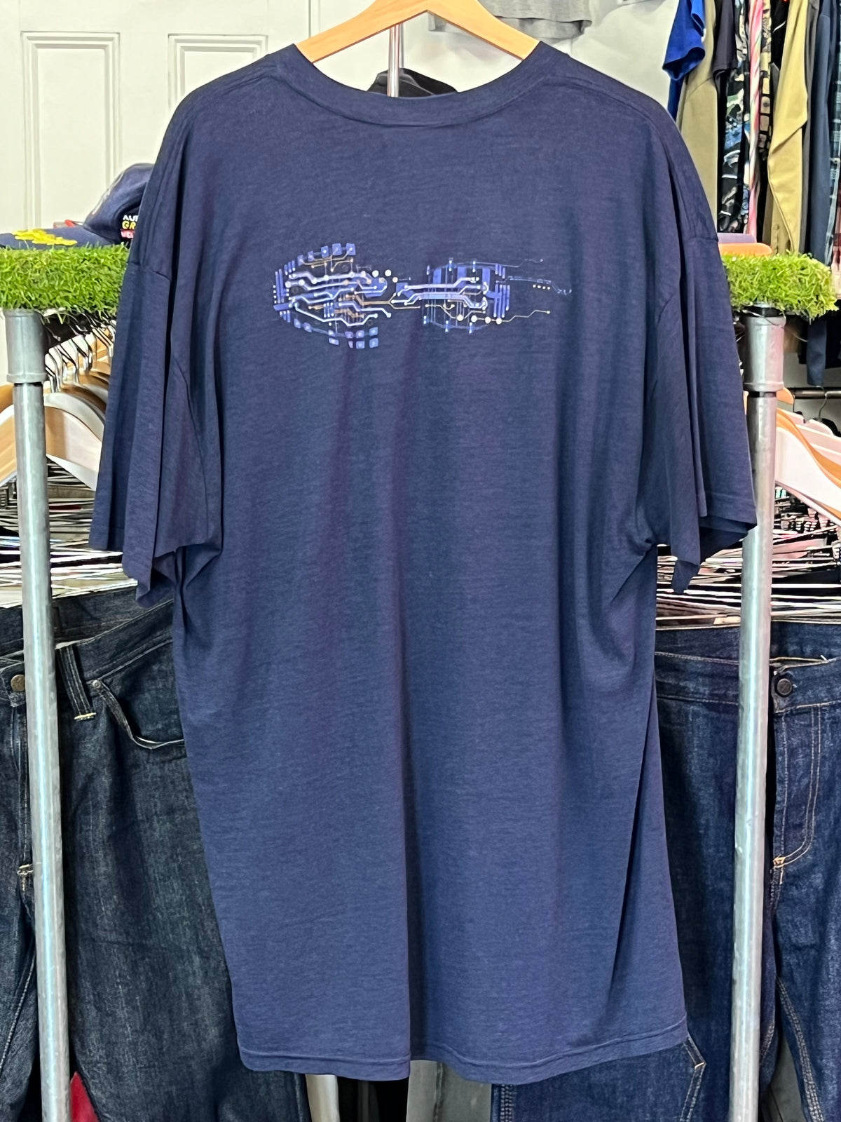 XL - Nike Run Megahurtz Shoe Circutboard Double Sided Tshirt