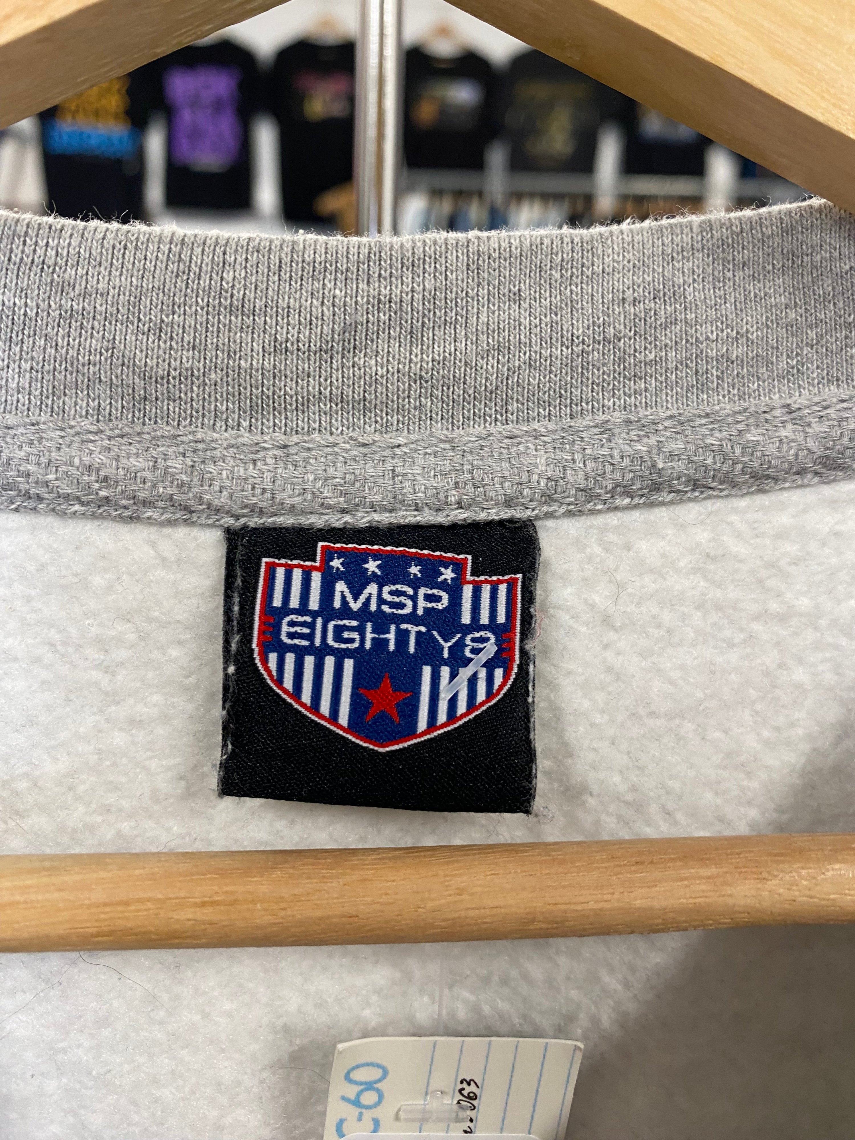 [L] Vintage TOWSON TIGERS Heather Grey Jumper