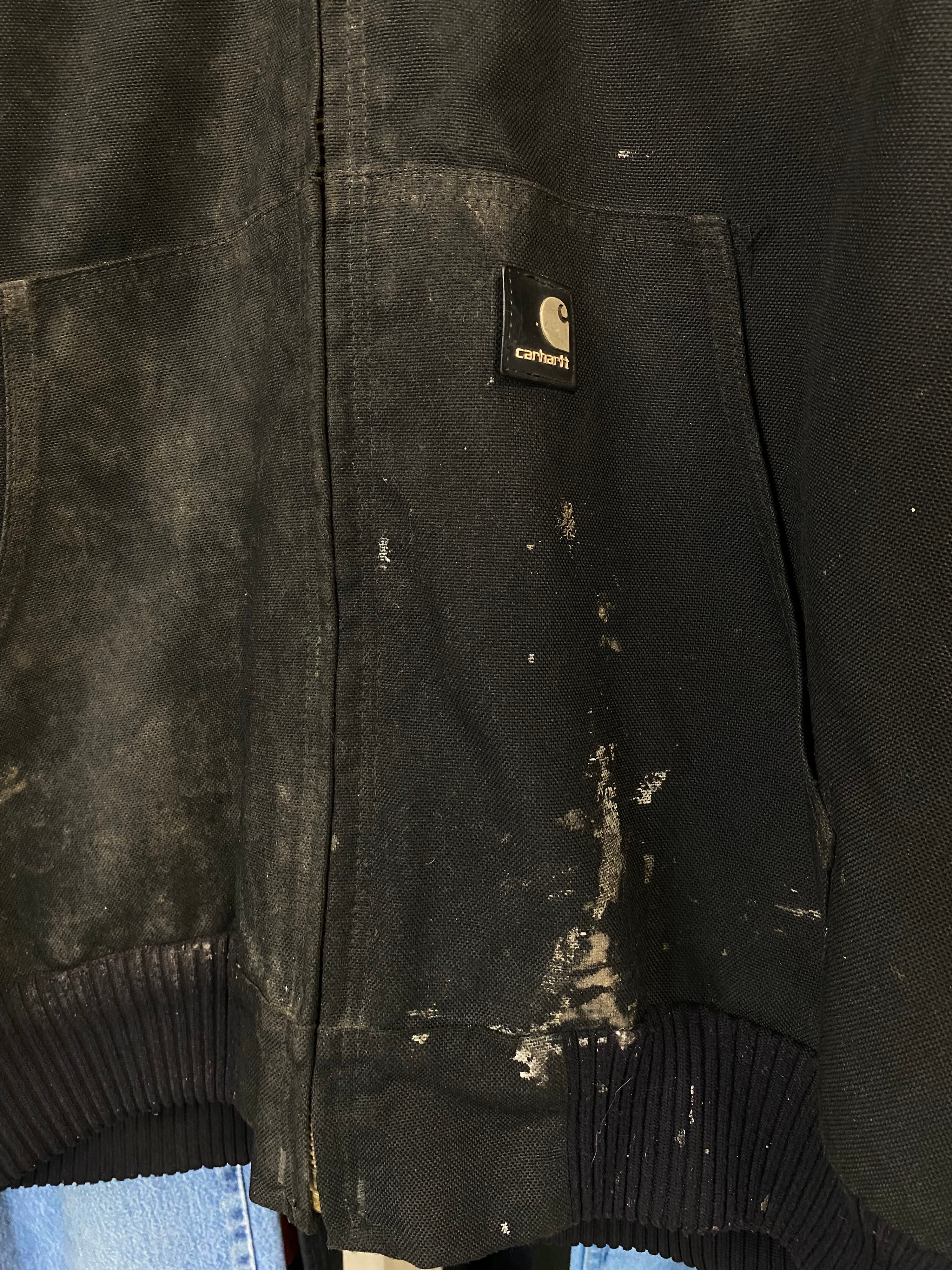 [L] Carhartt Thrashed Black Active Jacket