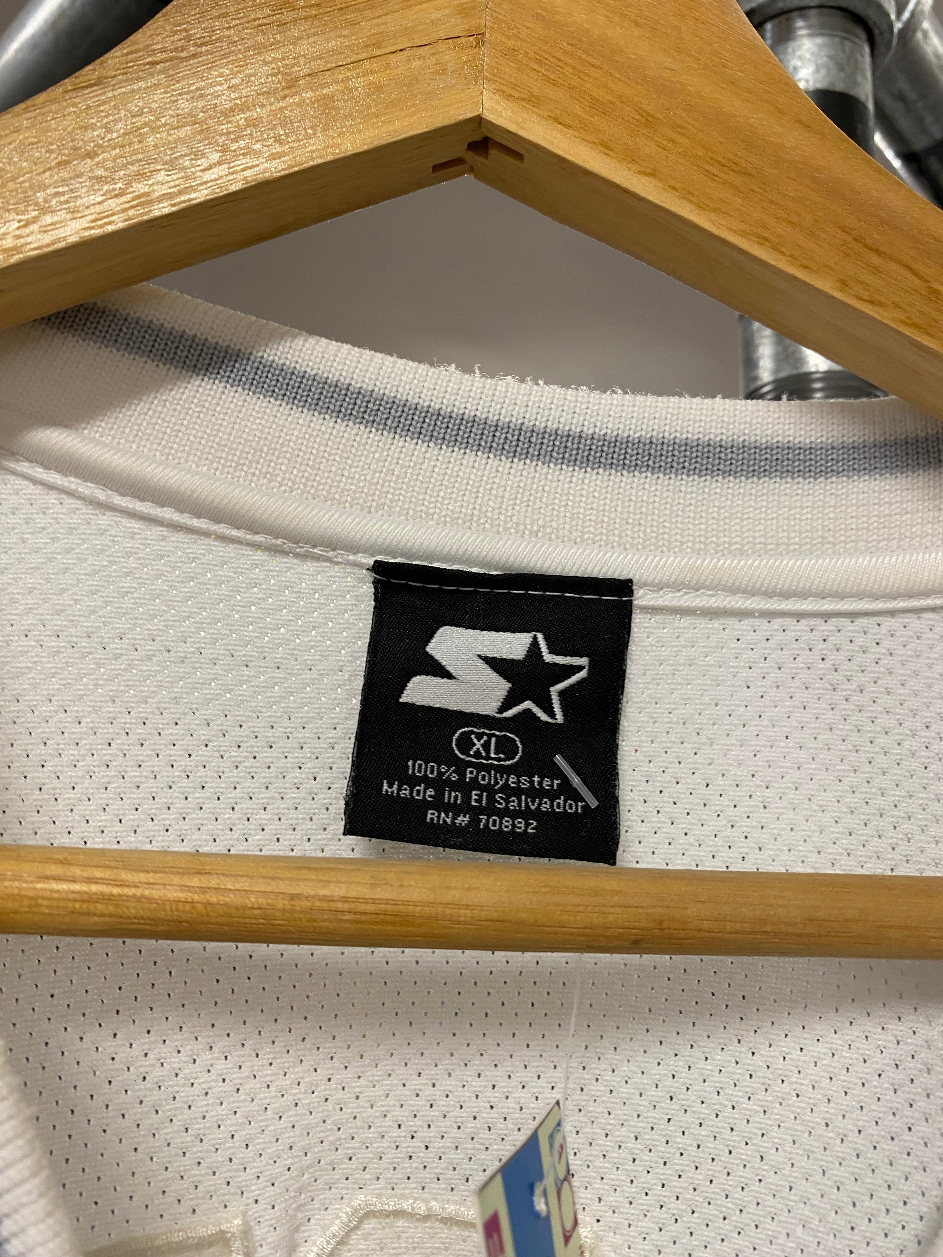 XL - Starter #71 White/White Jersey