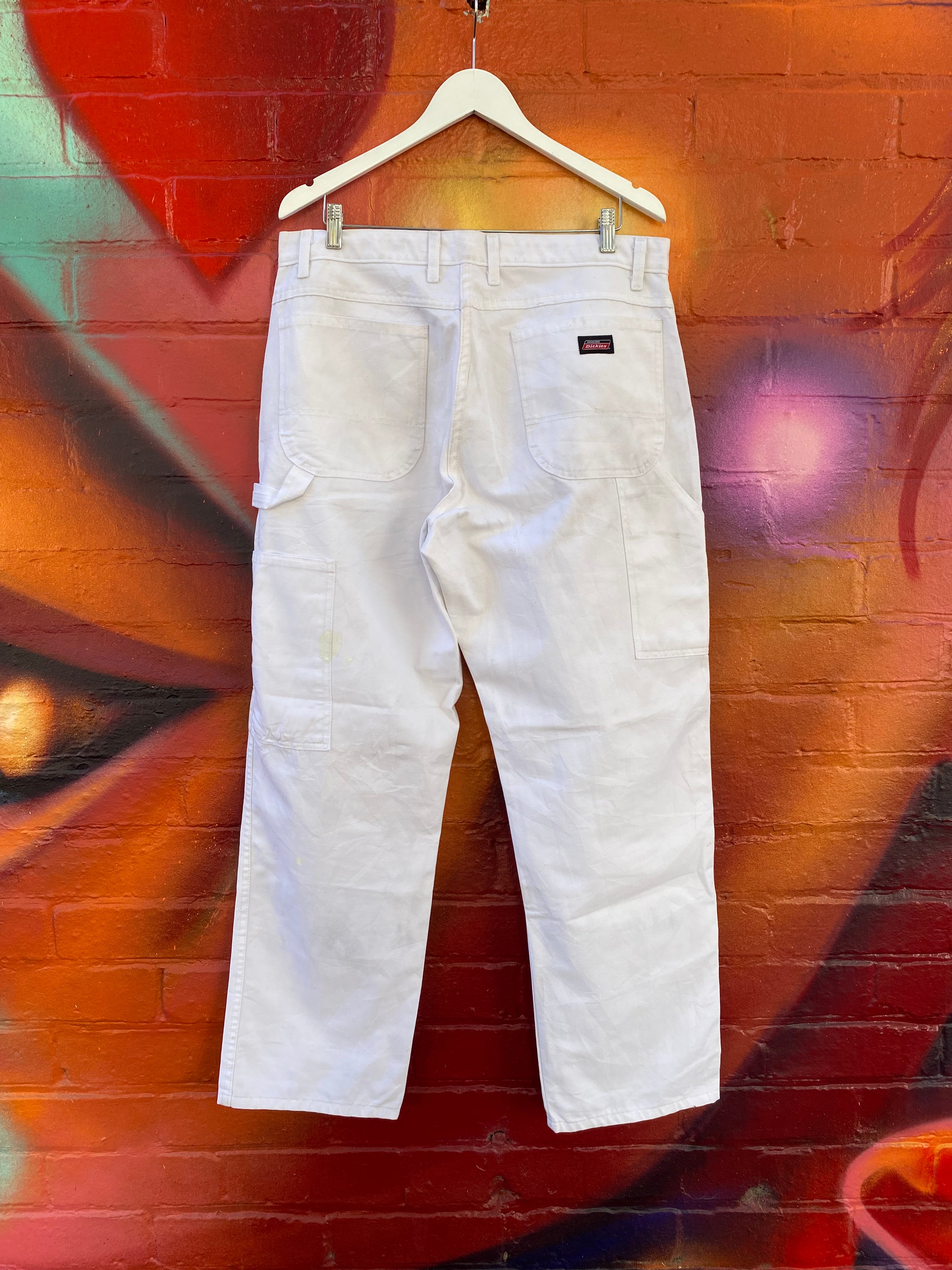 [38] Dickies White Carpenter Pants D160
