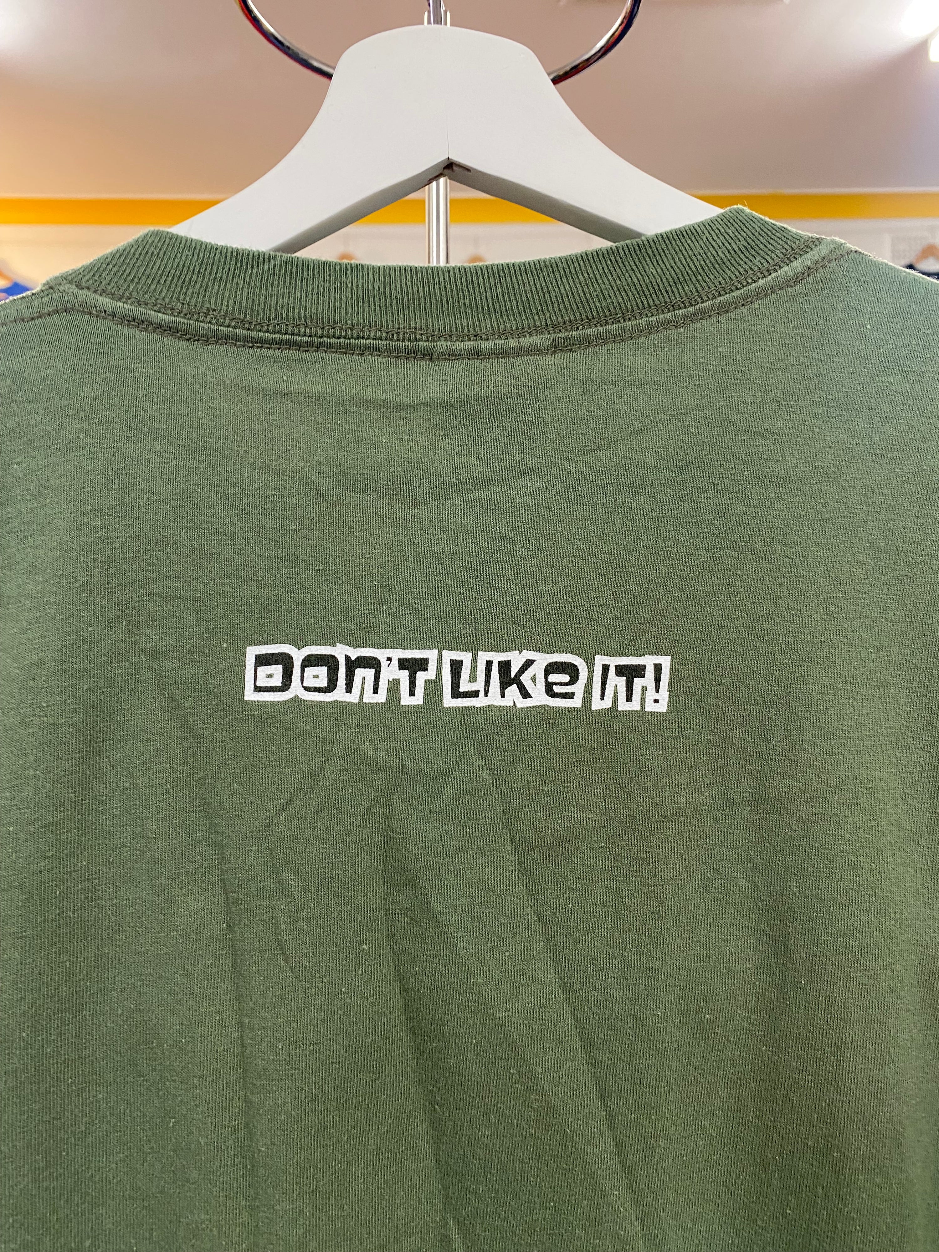 [L] 2000s Little Britain 'Want That One' Double Sided Green Tshirt