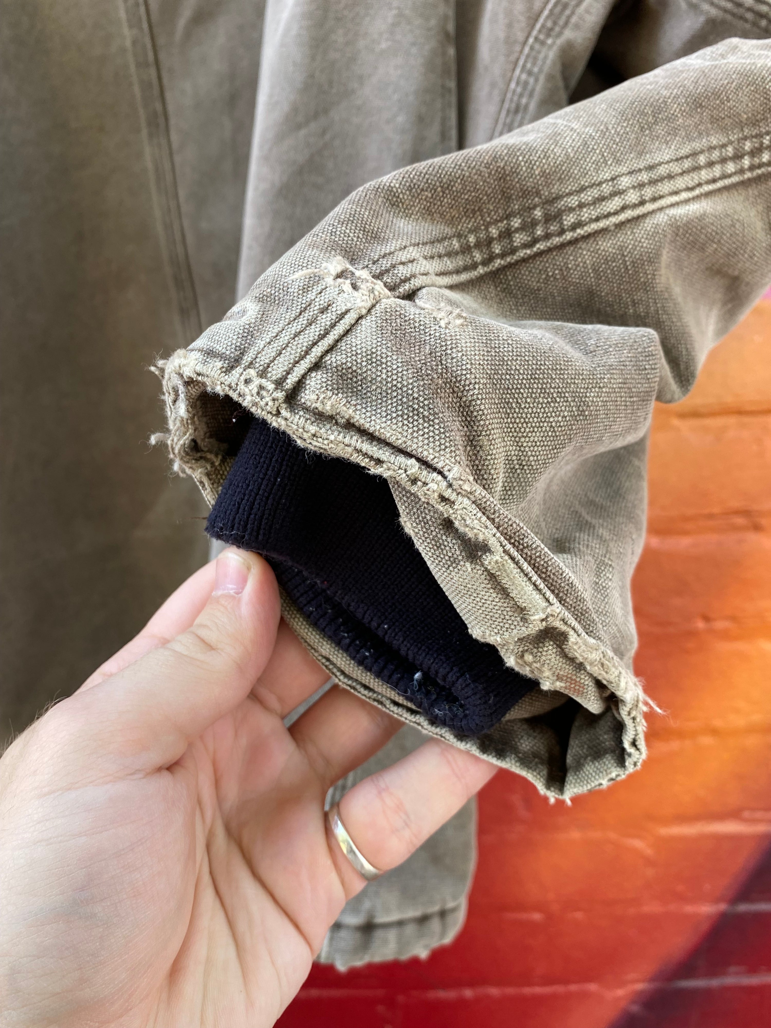 [XL] Vintage Carhartt Faded Brown Arctic Jacket Plum Collar C26