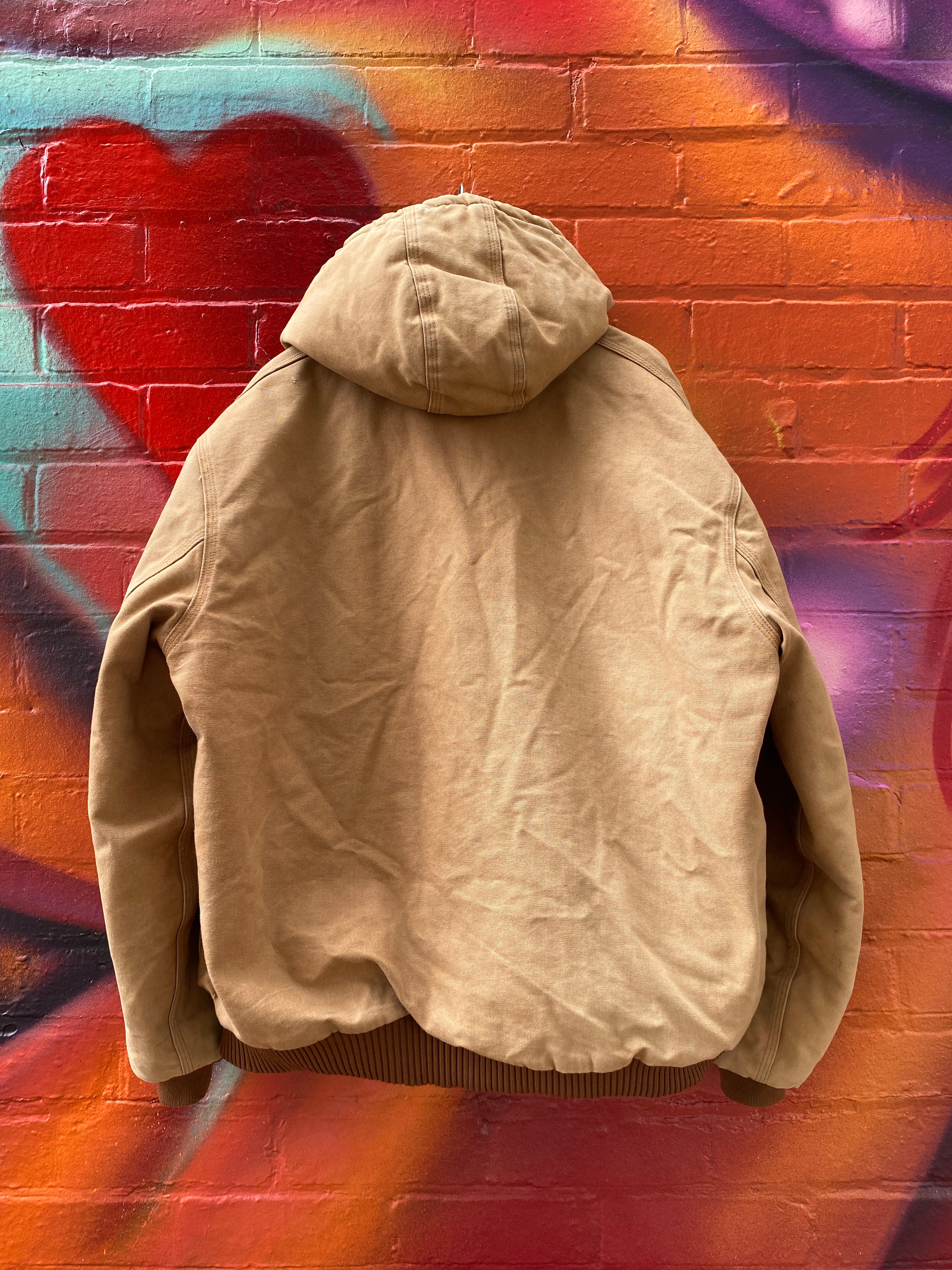 2XL - Carhartt Active Hooded Jacket Faded Tan