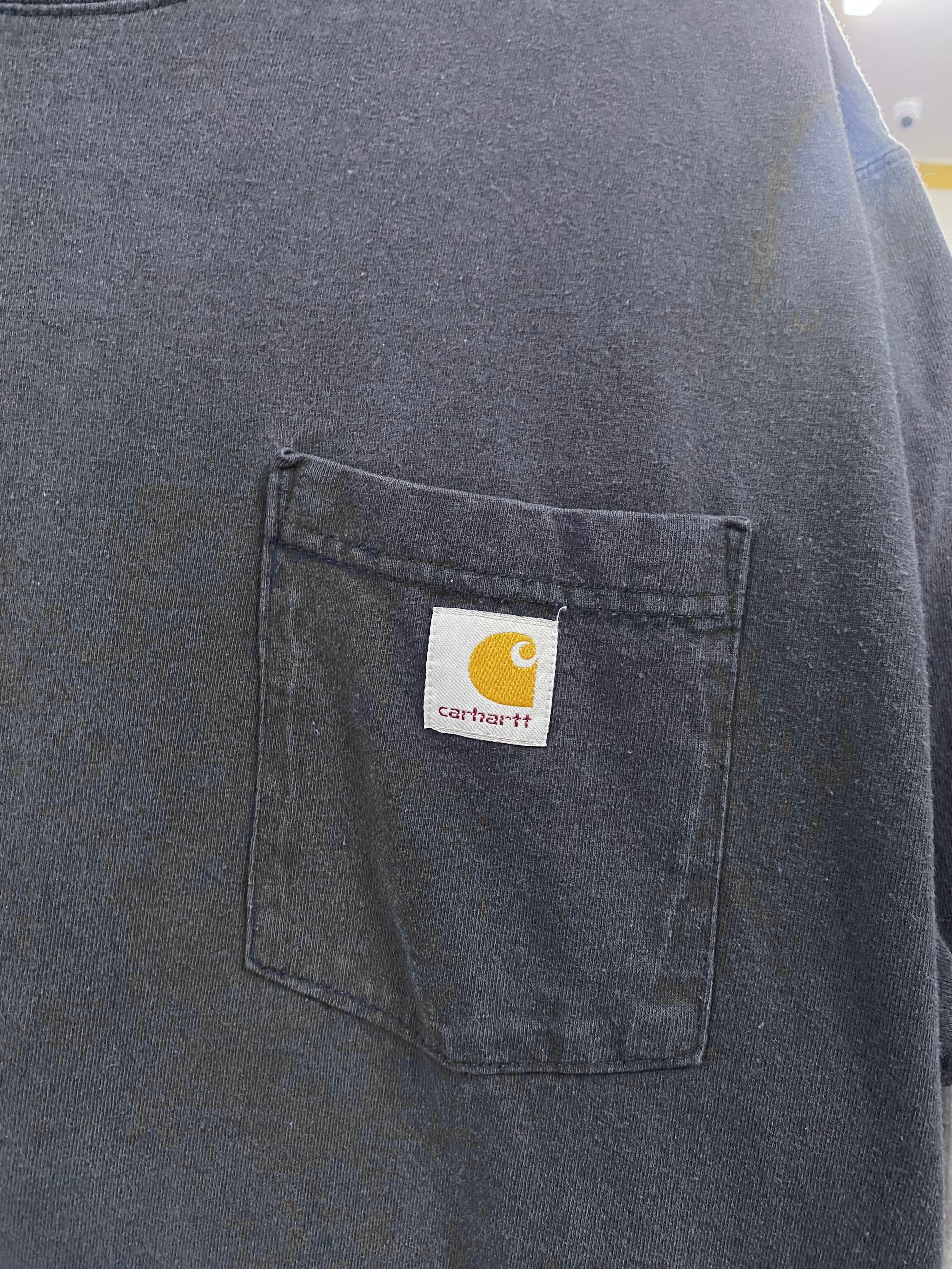 [L] Carhartt Fading Blue Pocket Tshirt